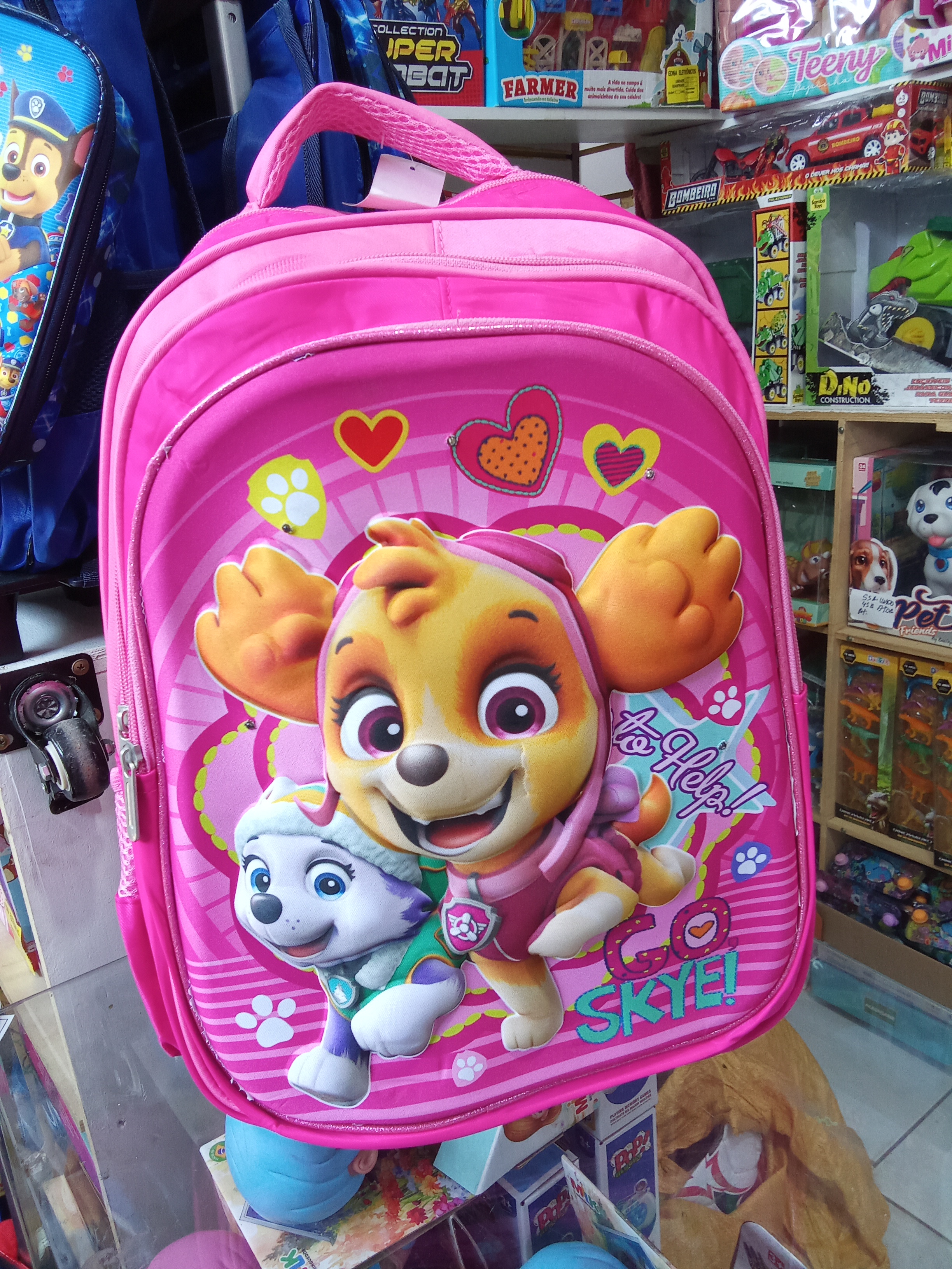 Mochila infantil patrulha canina