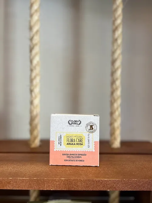 SABONETE ARTESANAL ARGILA ROSA - 90G COD3175
