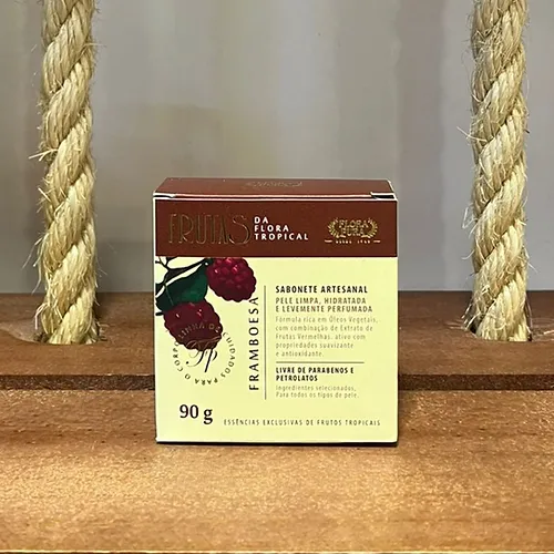 SABONETE ARTESANAL DE FRAMBOESA 90G COD3179