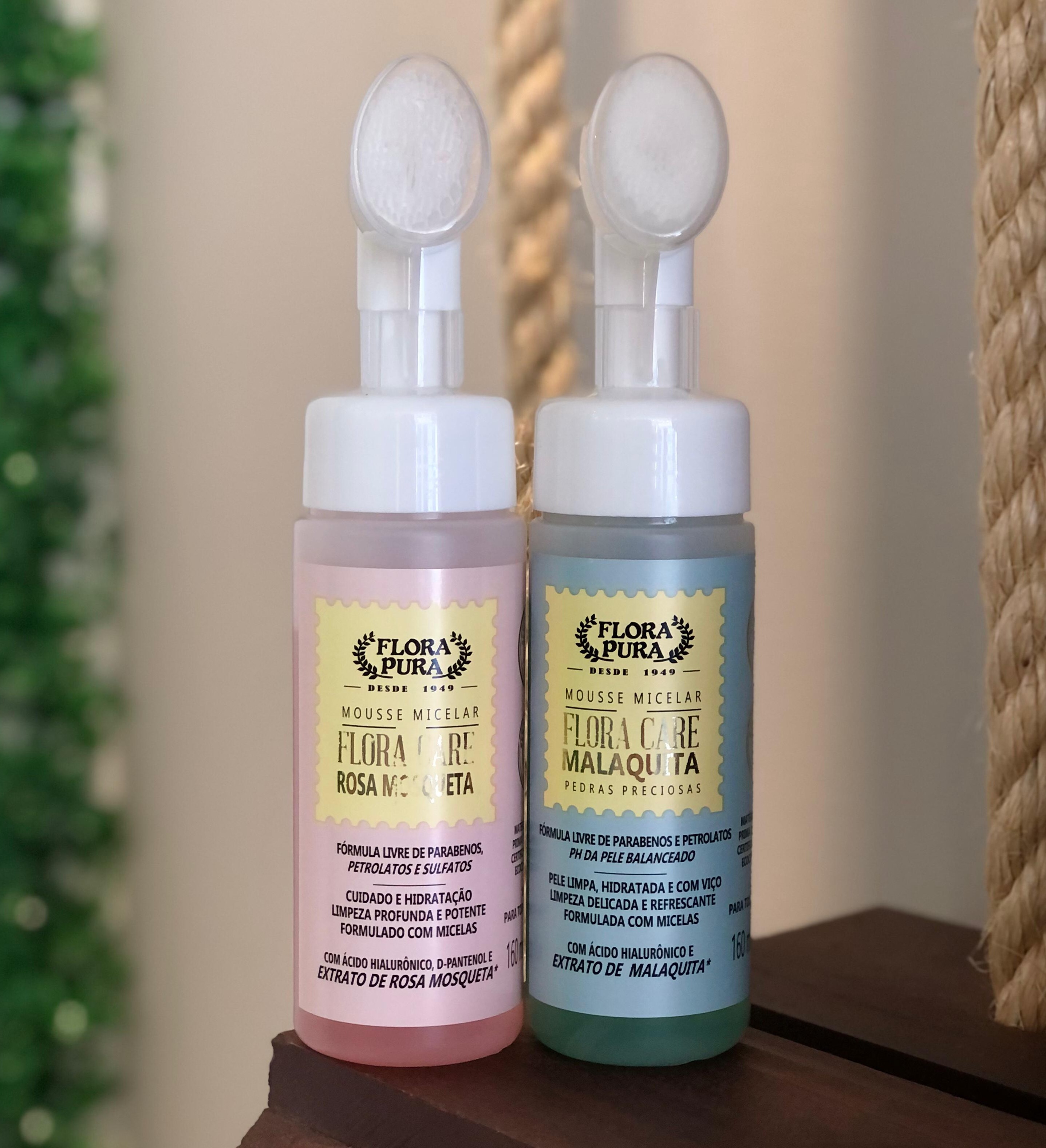 MOUSSE MICELAR - LINHA FLORA CARE