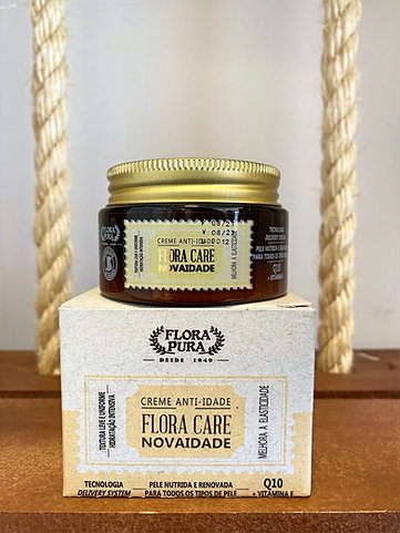 CREME HIDRATANTE FACIAL NOVAIDADE 100G FLORA CARE