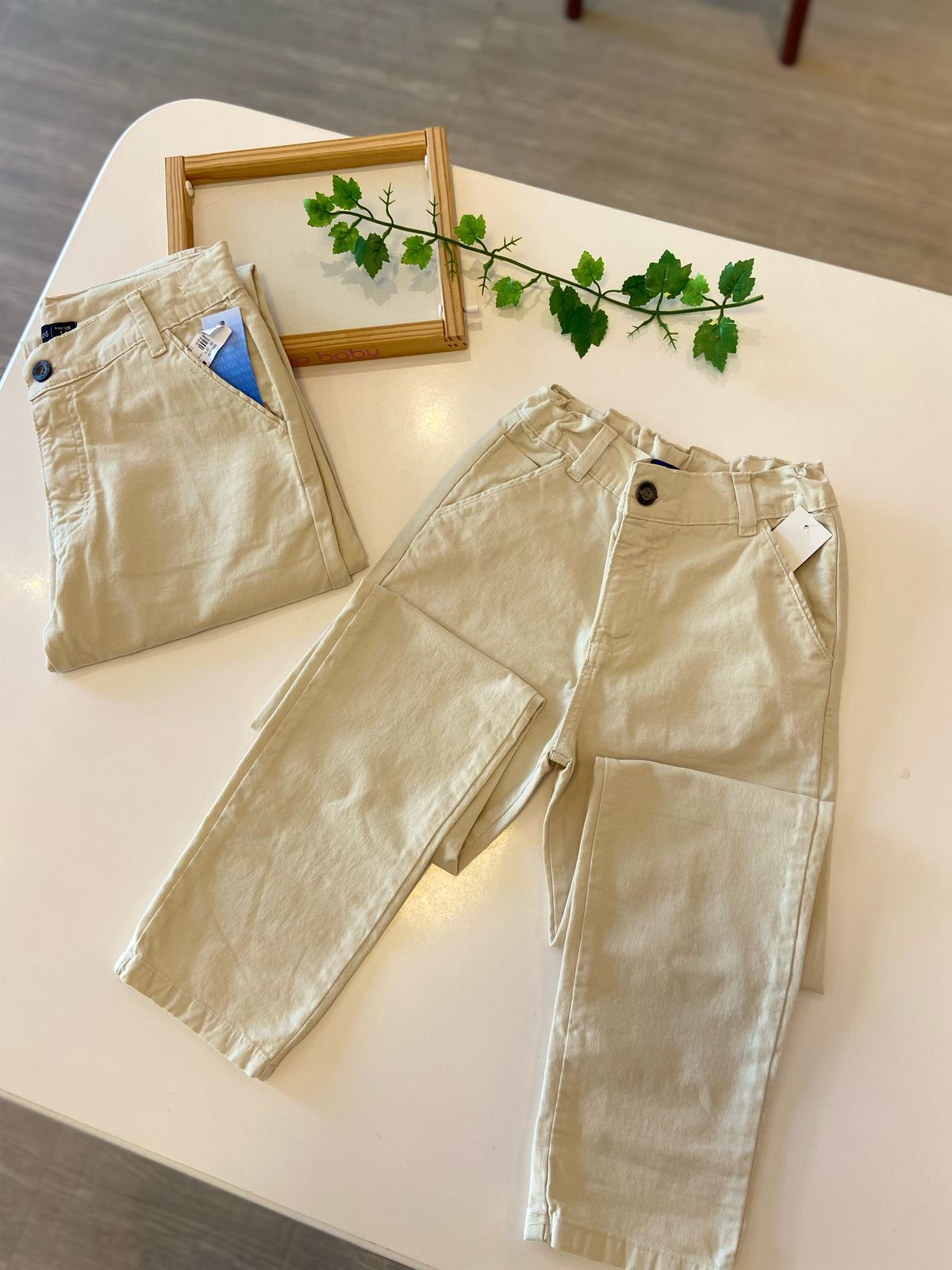 Calça masculina Bege