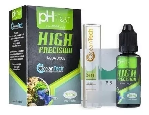 Medidor De Ph Para Aquários Ocean Tech 20ml - 250 Testes