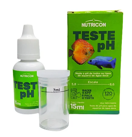 Teste PH P/Aquários Água Doce Nutricon 15 Ml