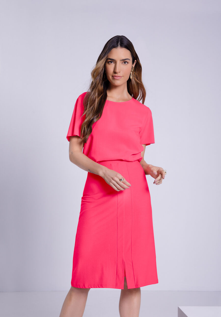 Blusa Lisa Básica de manga curta