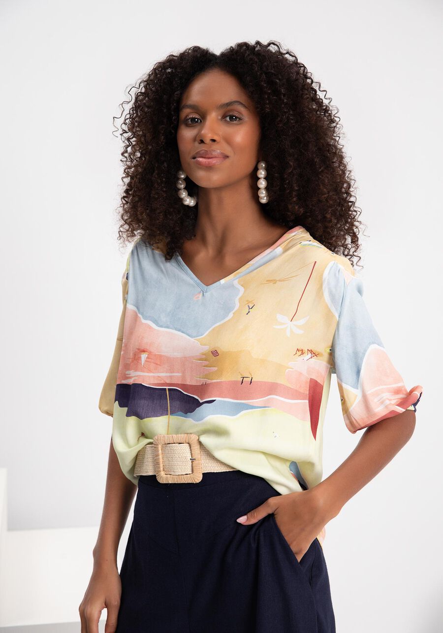 Blusa Mullet De Manga