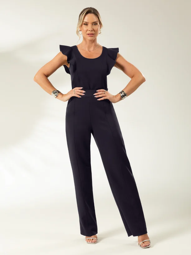 Conjunto alfaiataria cintura alta