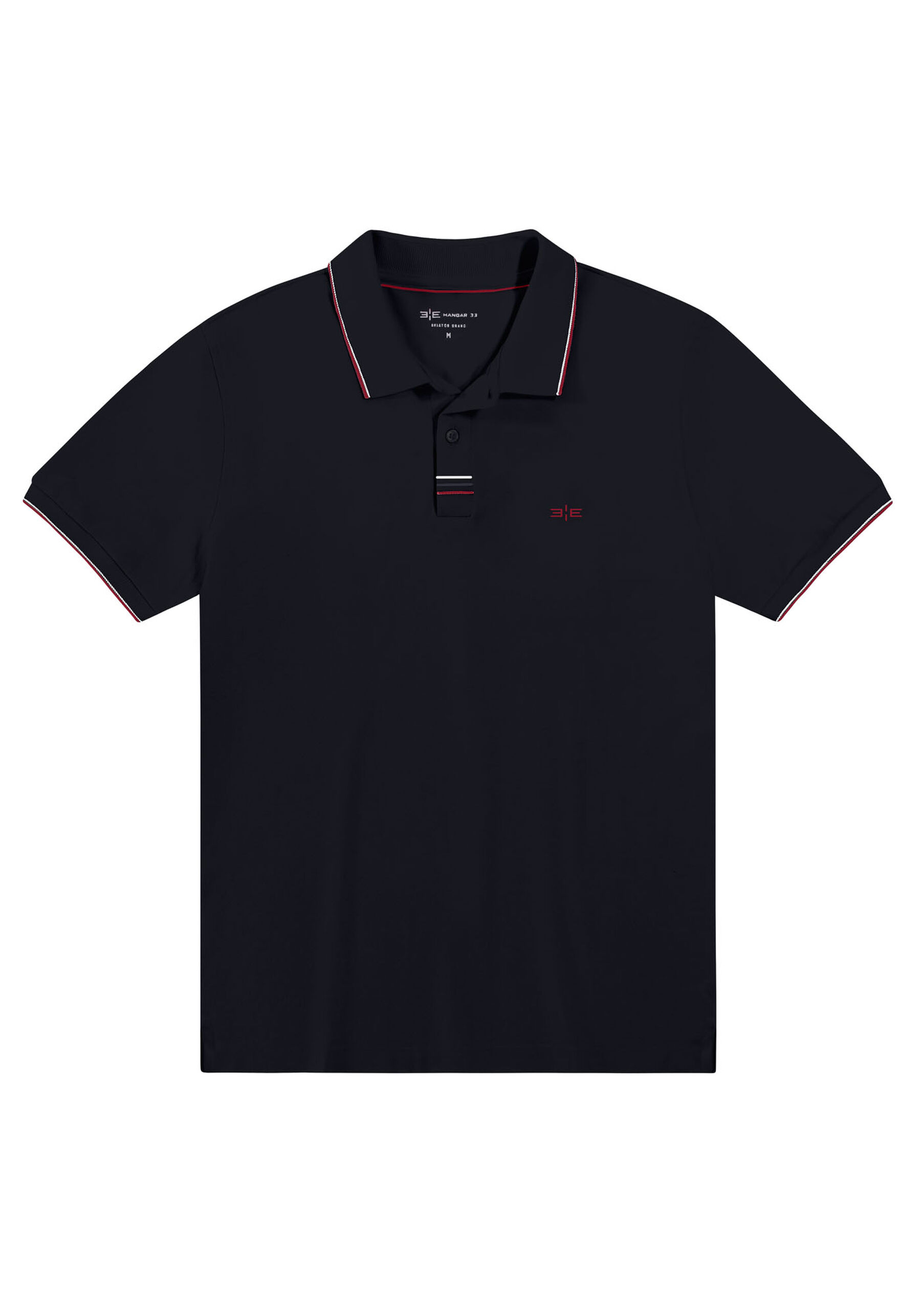 Polo em malha piquet