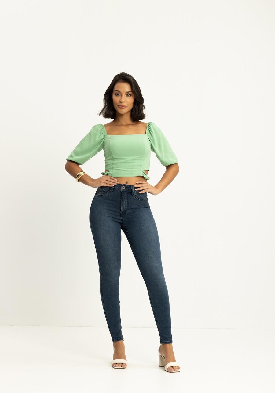 Calça Jeans Skinny Com Cintura Média Fit For Me