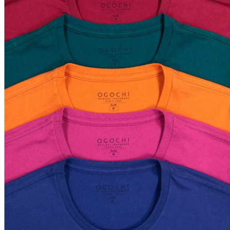 Camisa gola careca Básica OGOCHI 16132