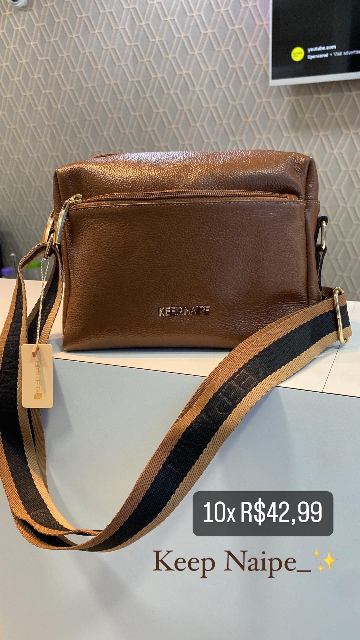 Bolsa Couro- KEEP NAIPE 1824