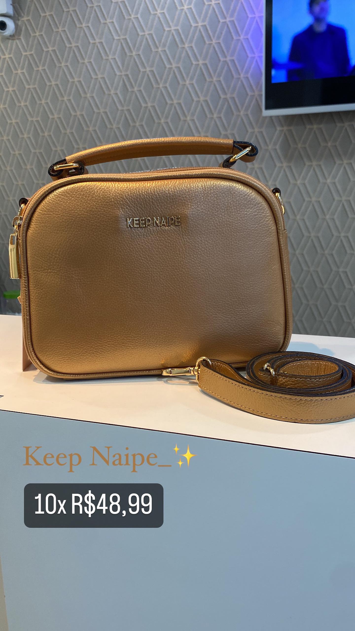 Bolsa Couro- KEEP NAIPE 1814