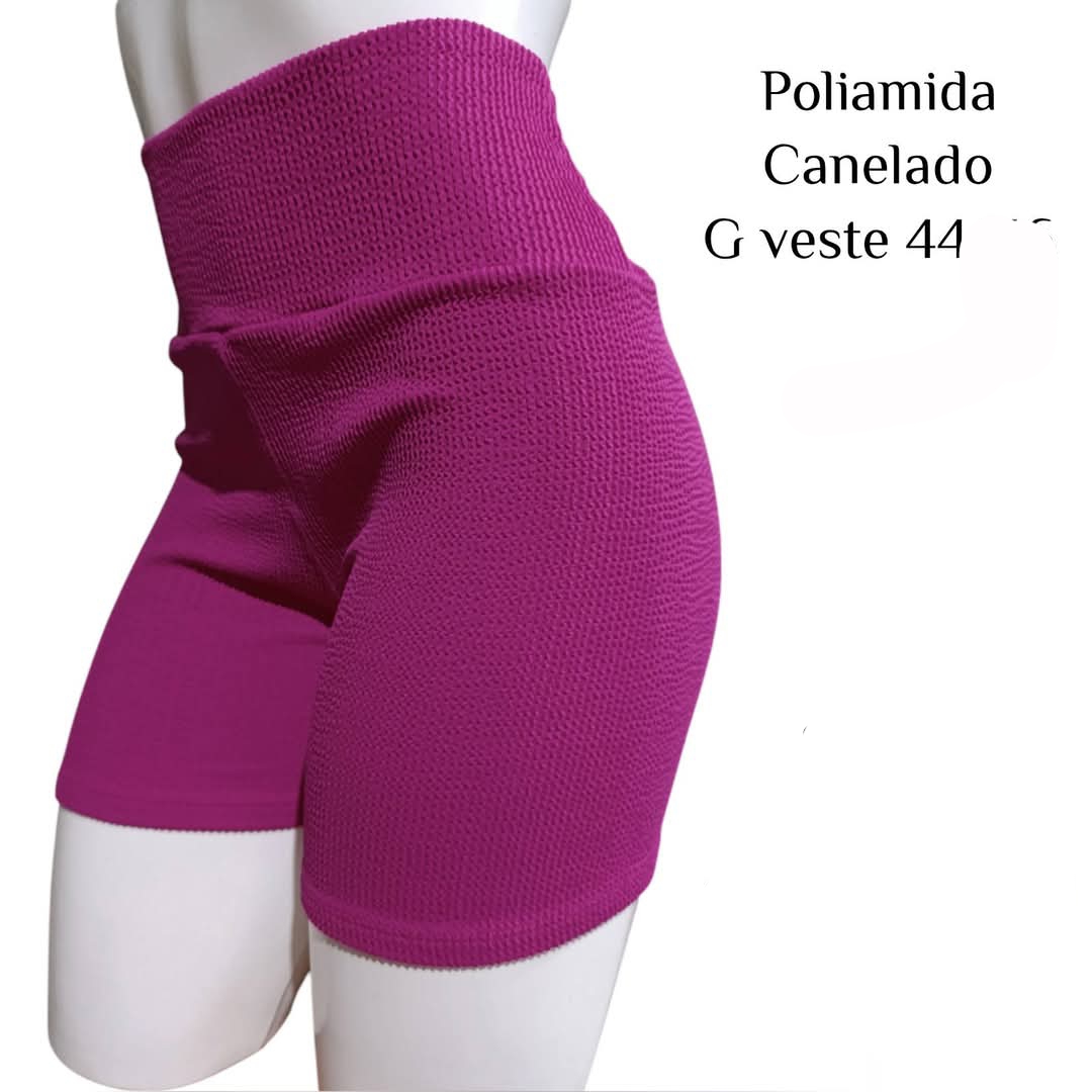 Short G canelado pink PROMOÇÃO