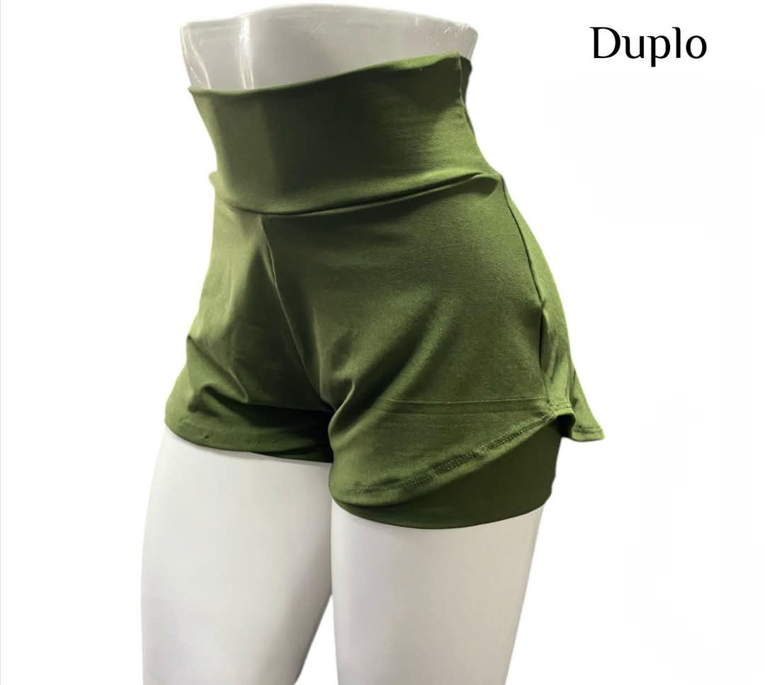 Short m Duplo verde militar PROMOÇÃO