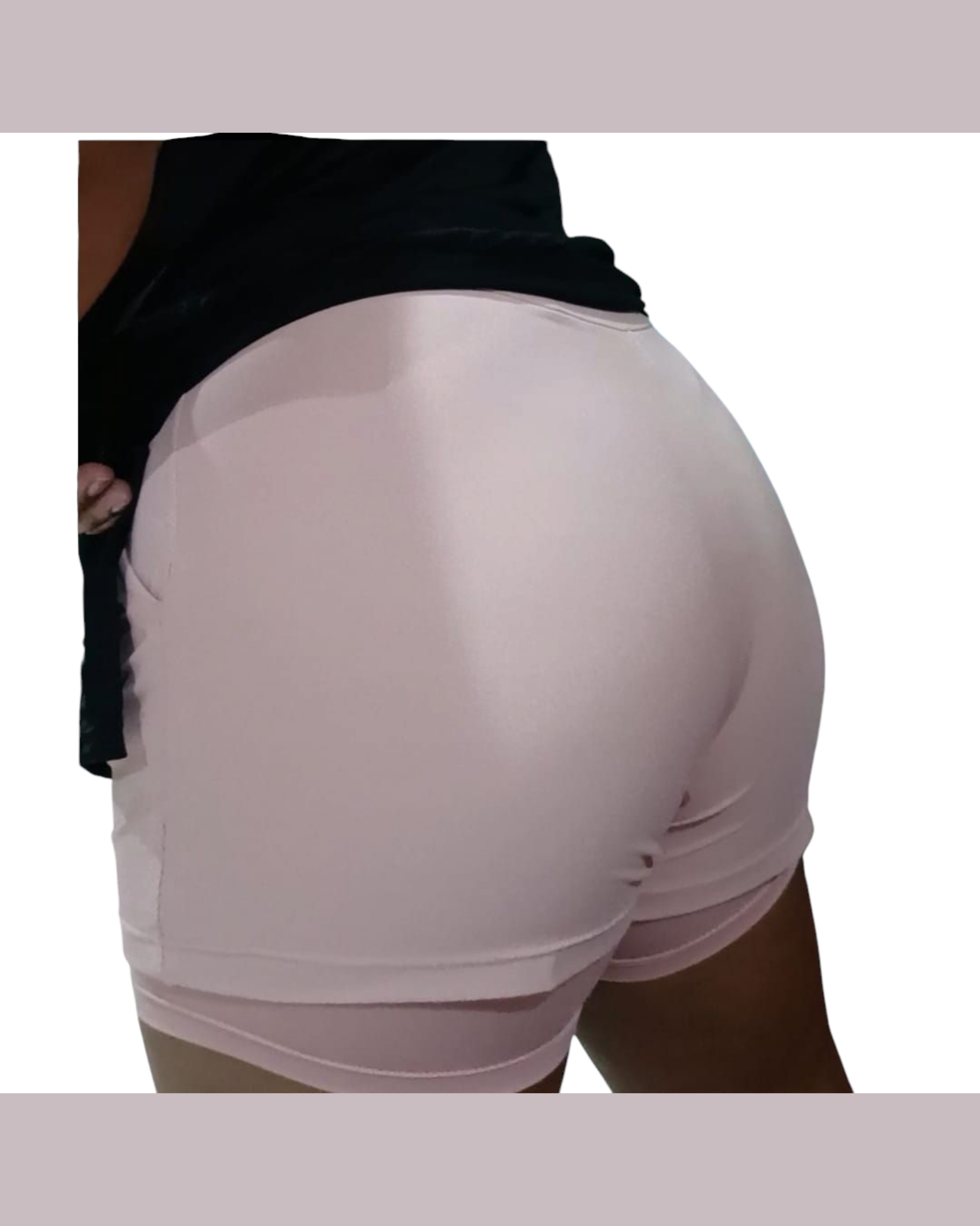 Short GG Duplo POLIAMIDA rosê PROMOÇÃO