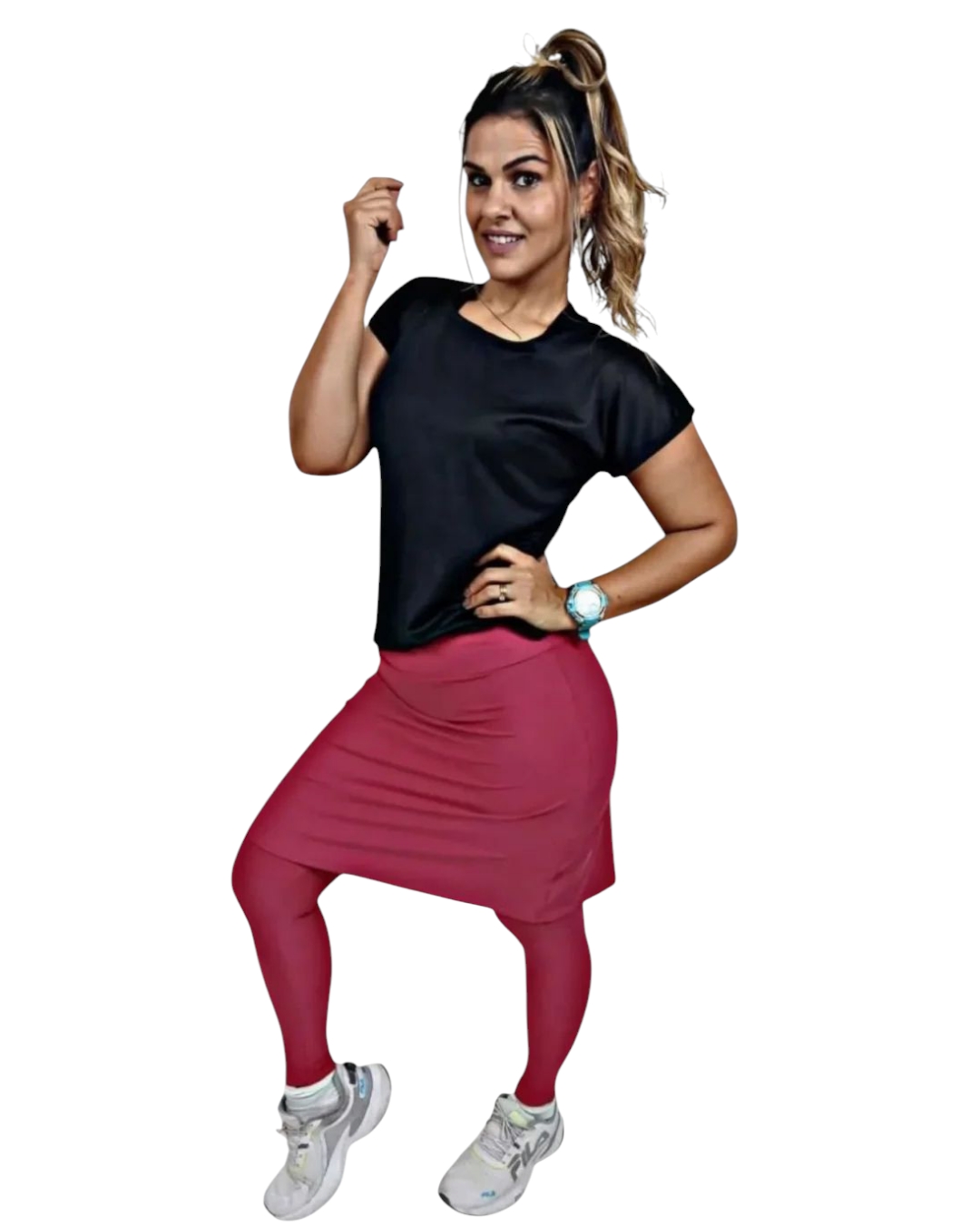 Calça saia MODA EVANGÉLICA cor PRETA