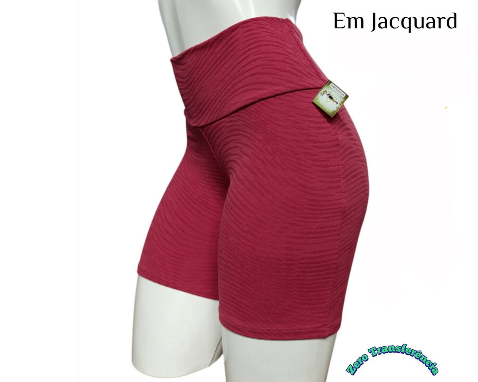Short M Jacquard Vermelho PROMOÇÃO