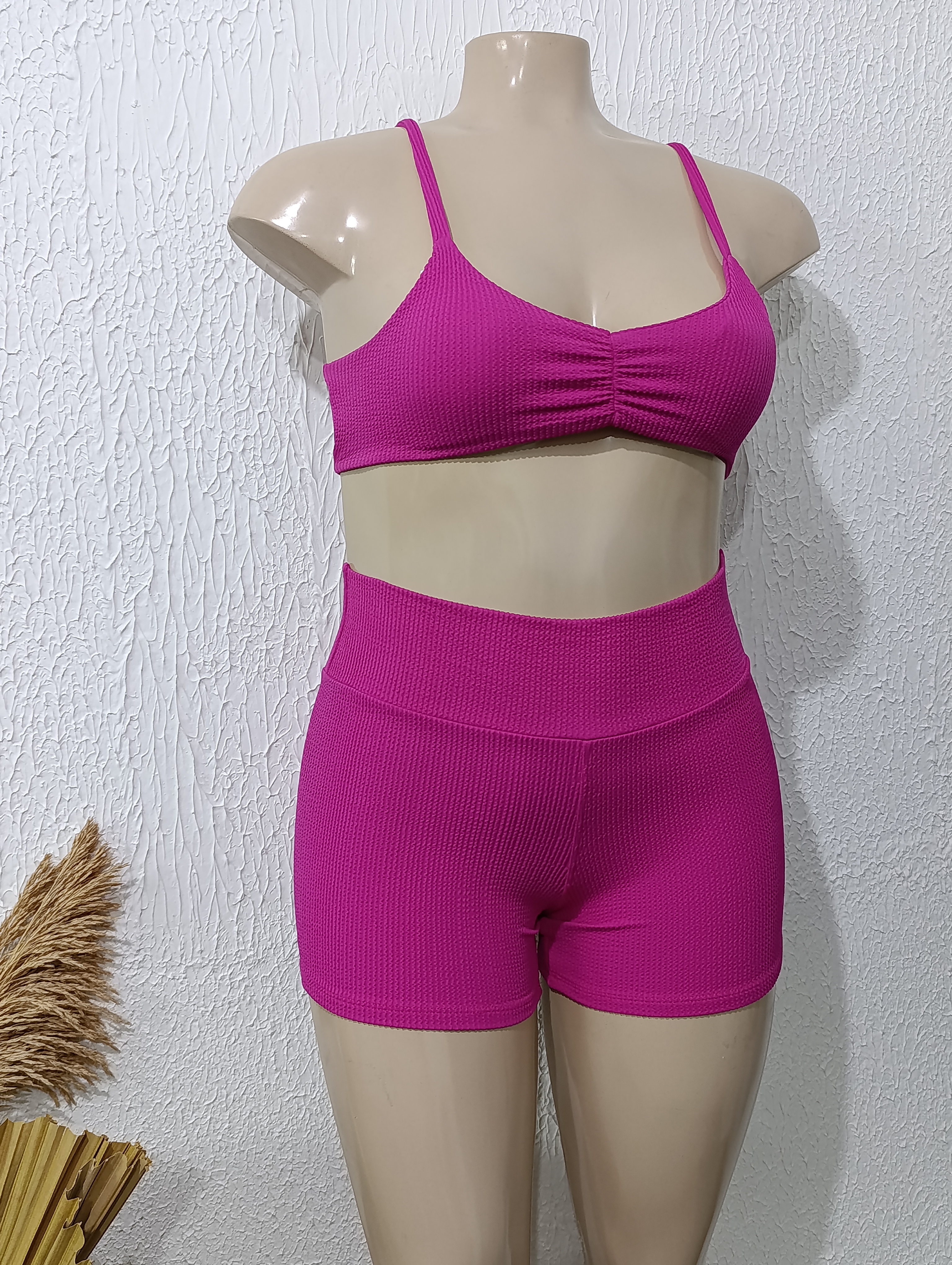 Conjunto de Short G em Jacquard PINK PROMOÇÃO