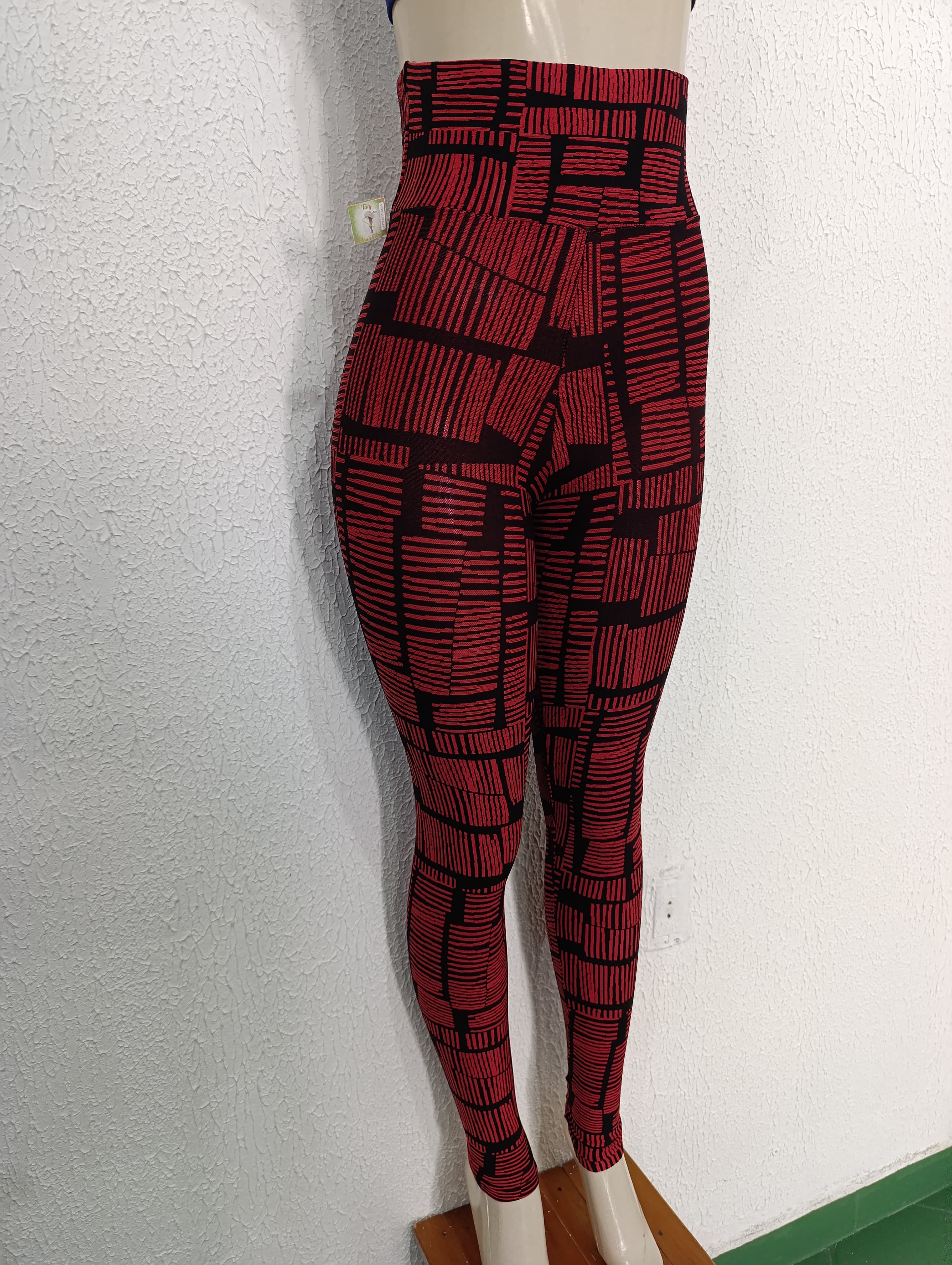 Calça P Jacquard VERMELHO/PRETO PROMOÇÃO