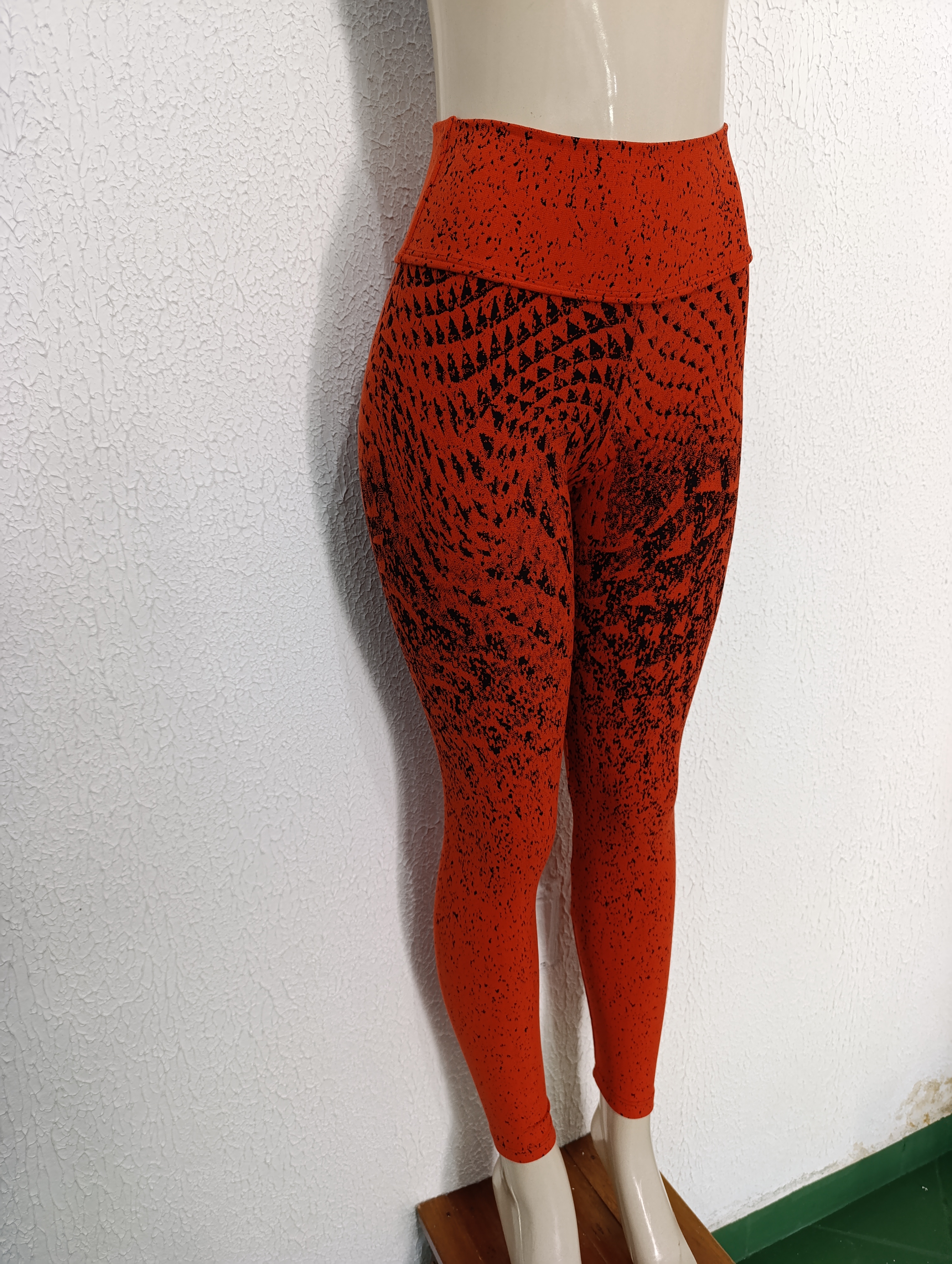 Calça M Jacquard laranja