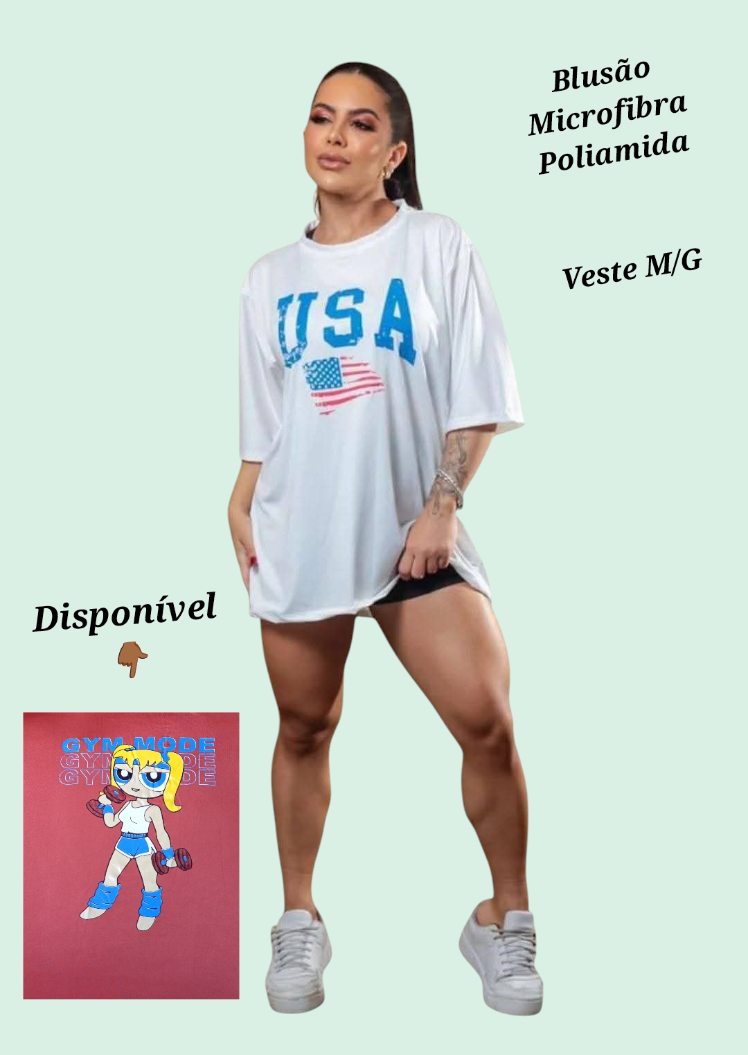 Blusa G em Microfibra. COR ROSA