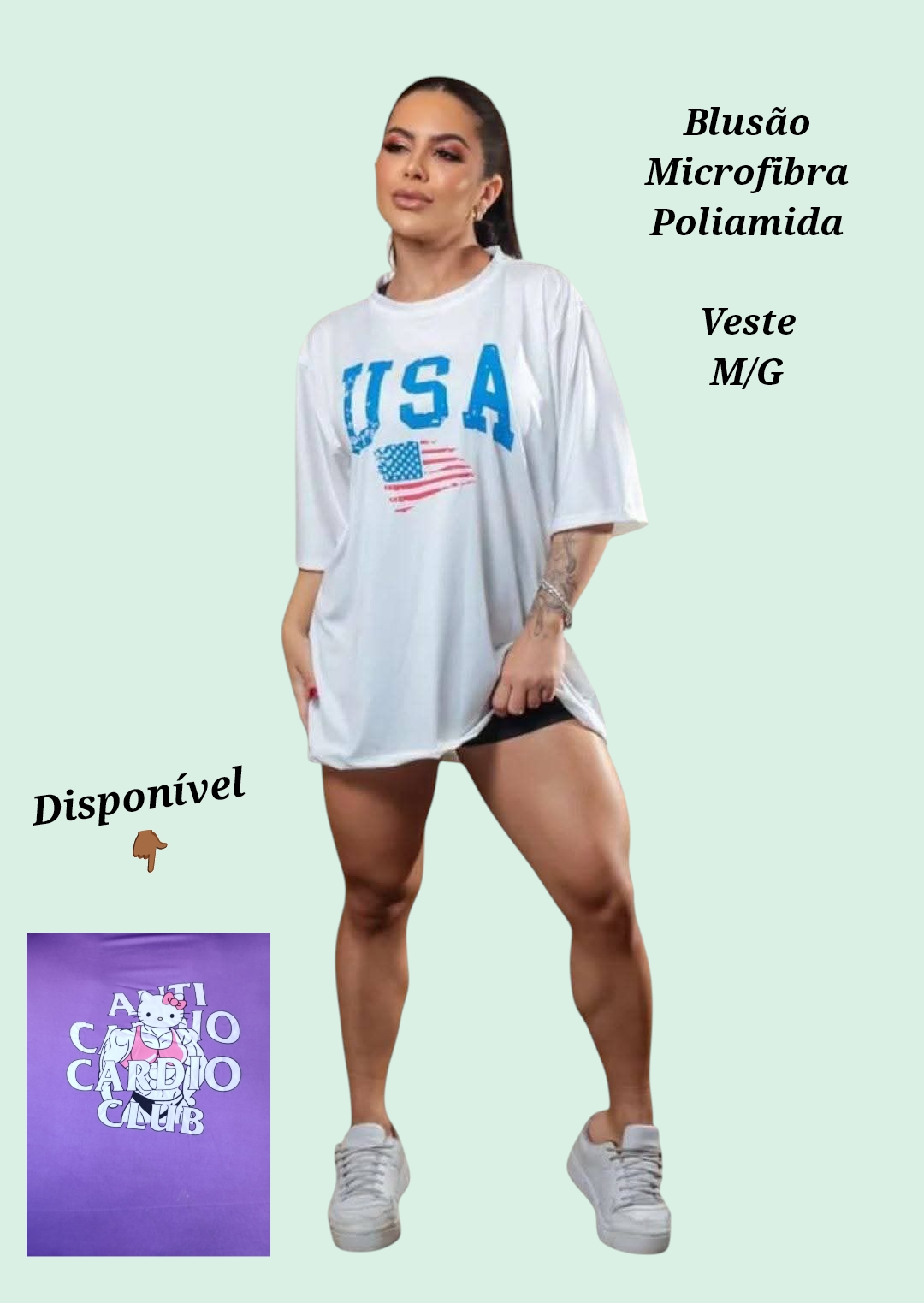 Blusa G em Microfibra. COR Lilás