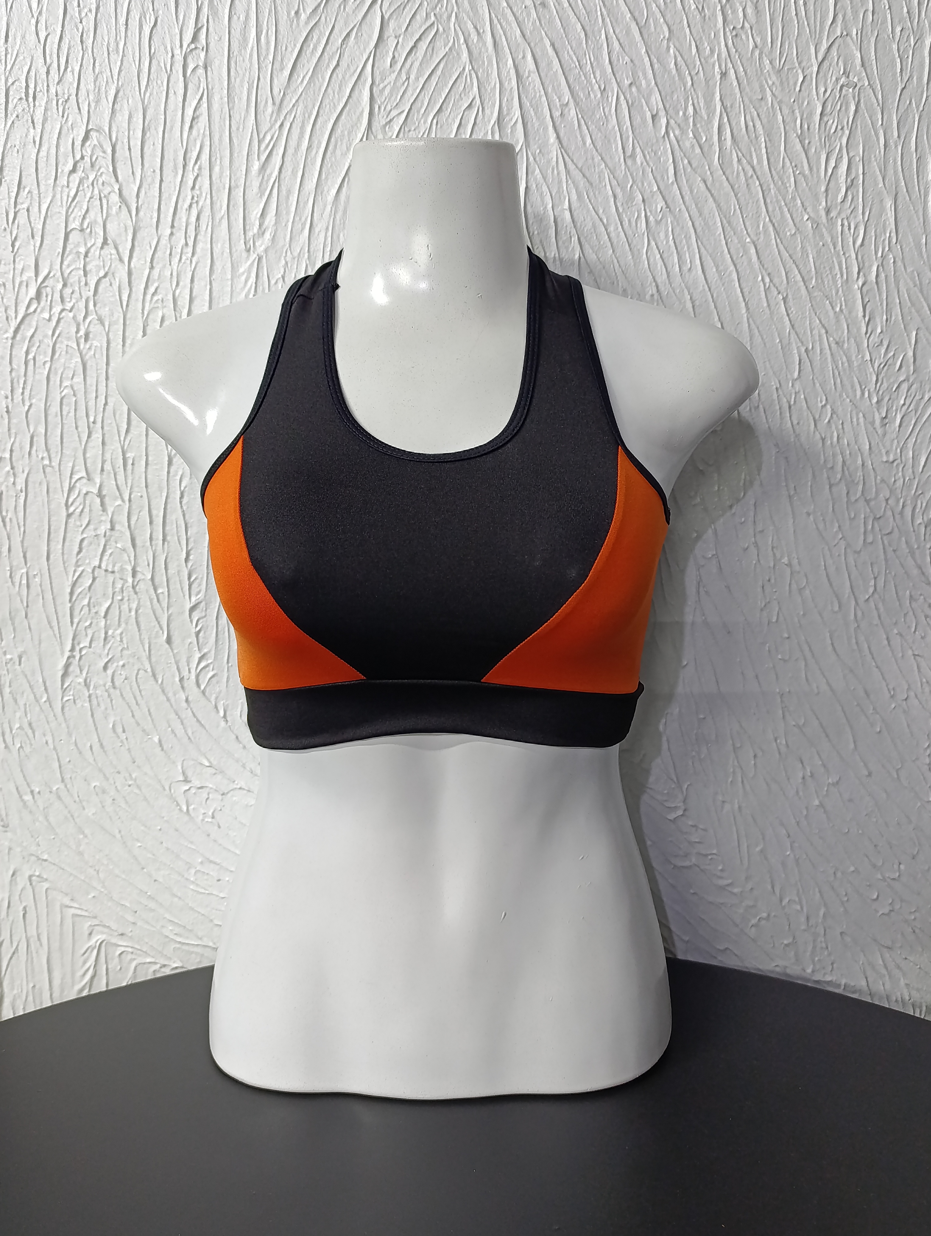 Top M sem bojo preto/laranja PROMOÇÃO