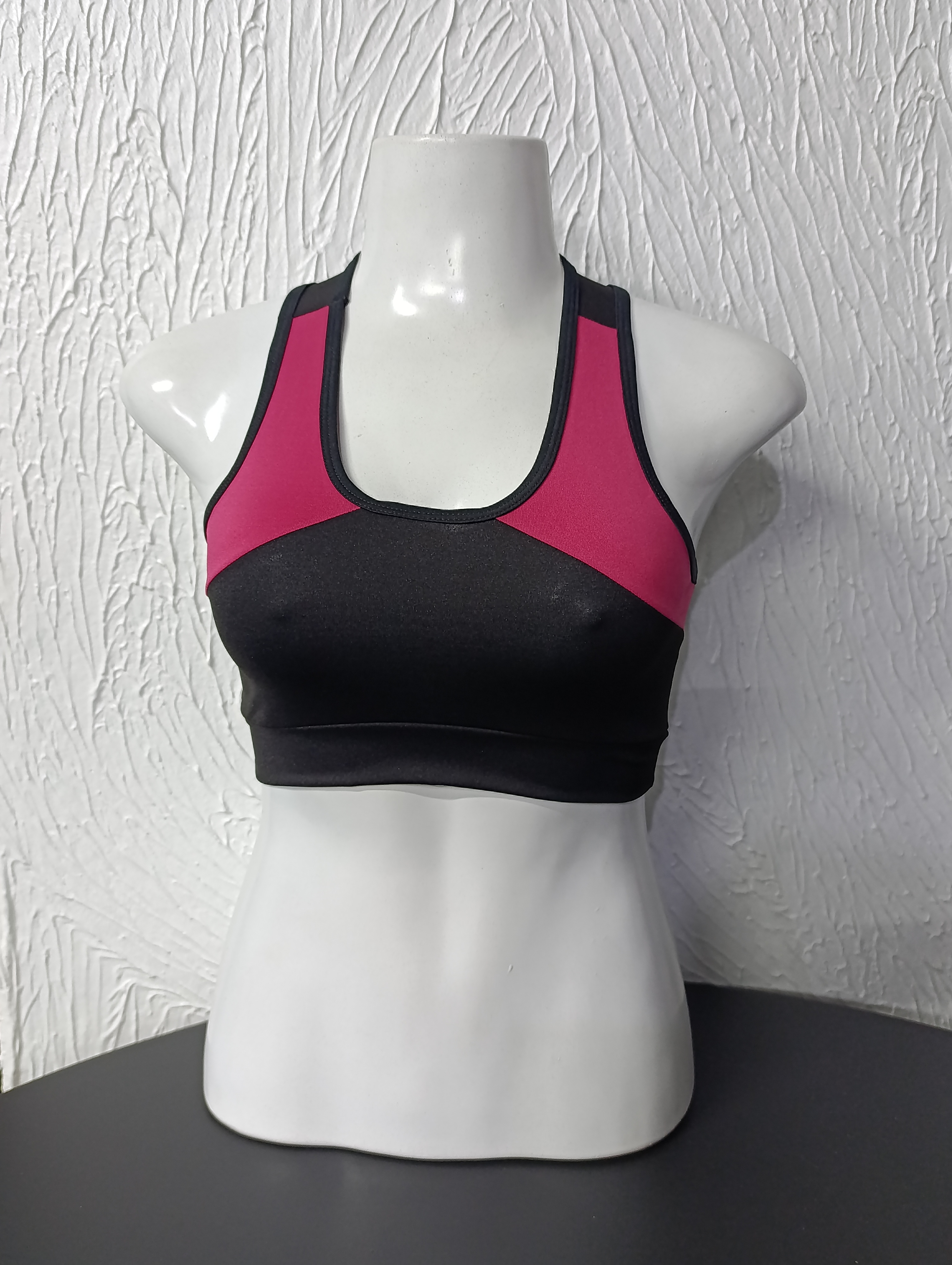 Top M sem bojo preto/rosa PROMOÇÃO