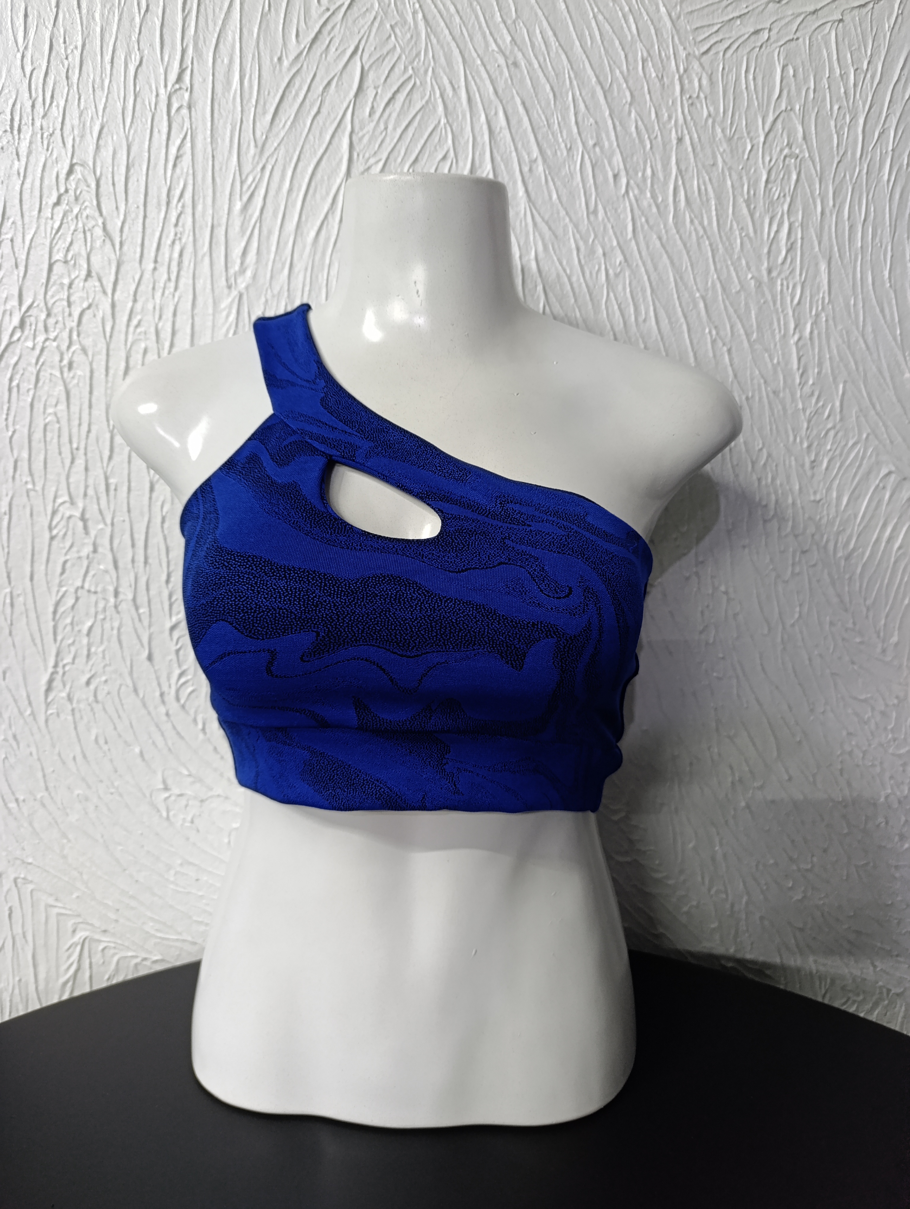 Top G com bojo Jacquard Azul PROMOÇÃO