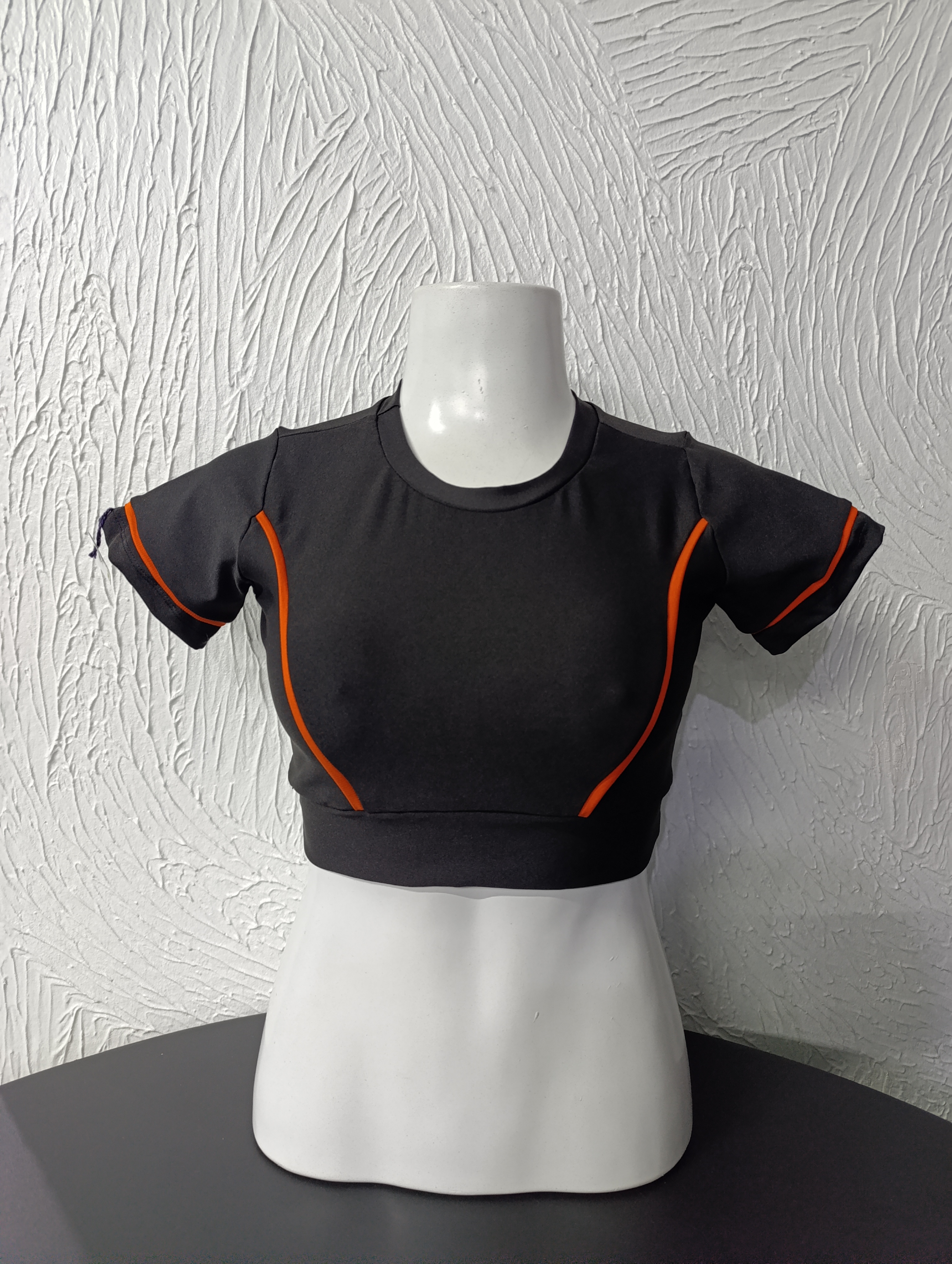 Cropped M Viés Laranja