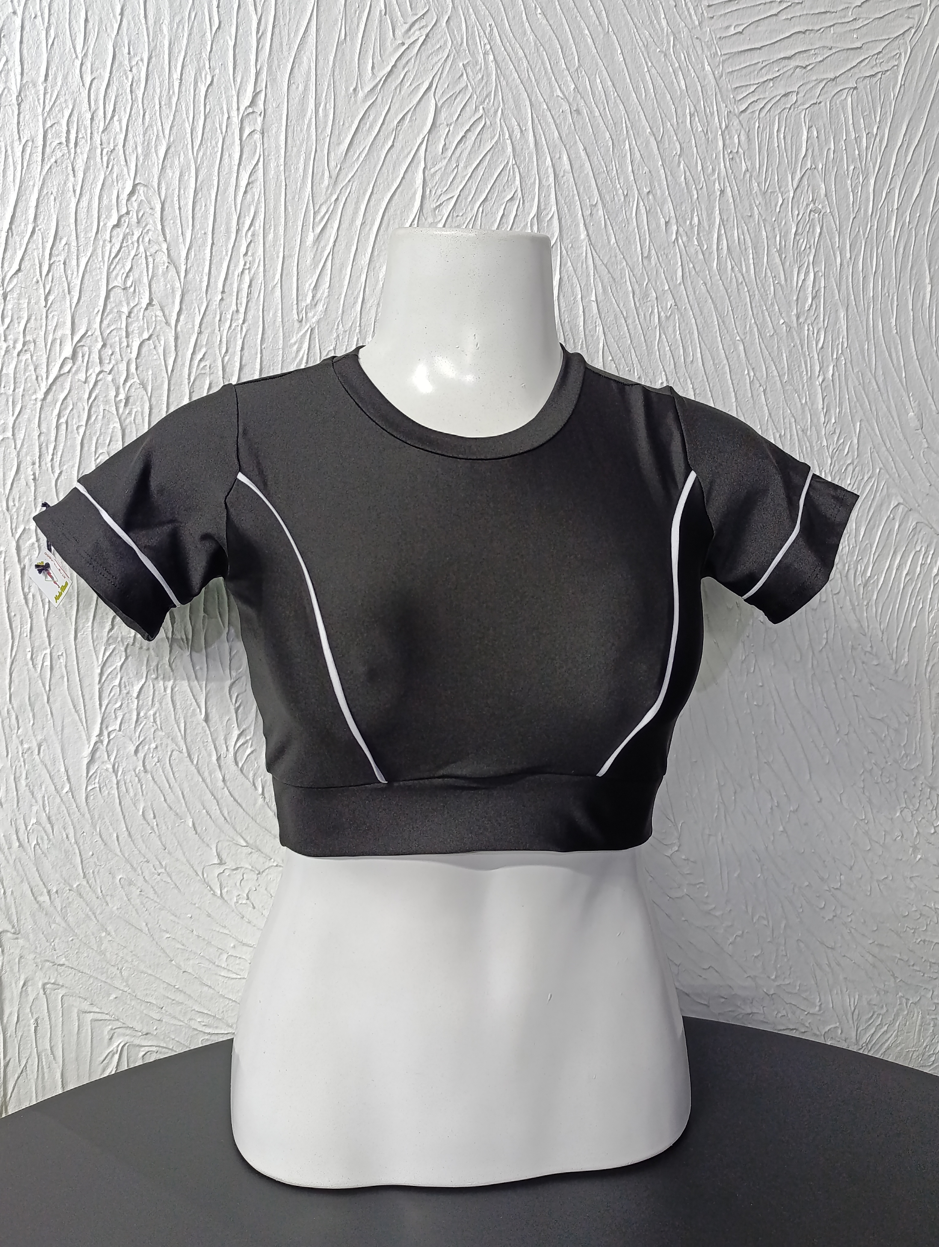 Cropped M Viés Branco