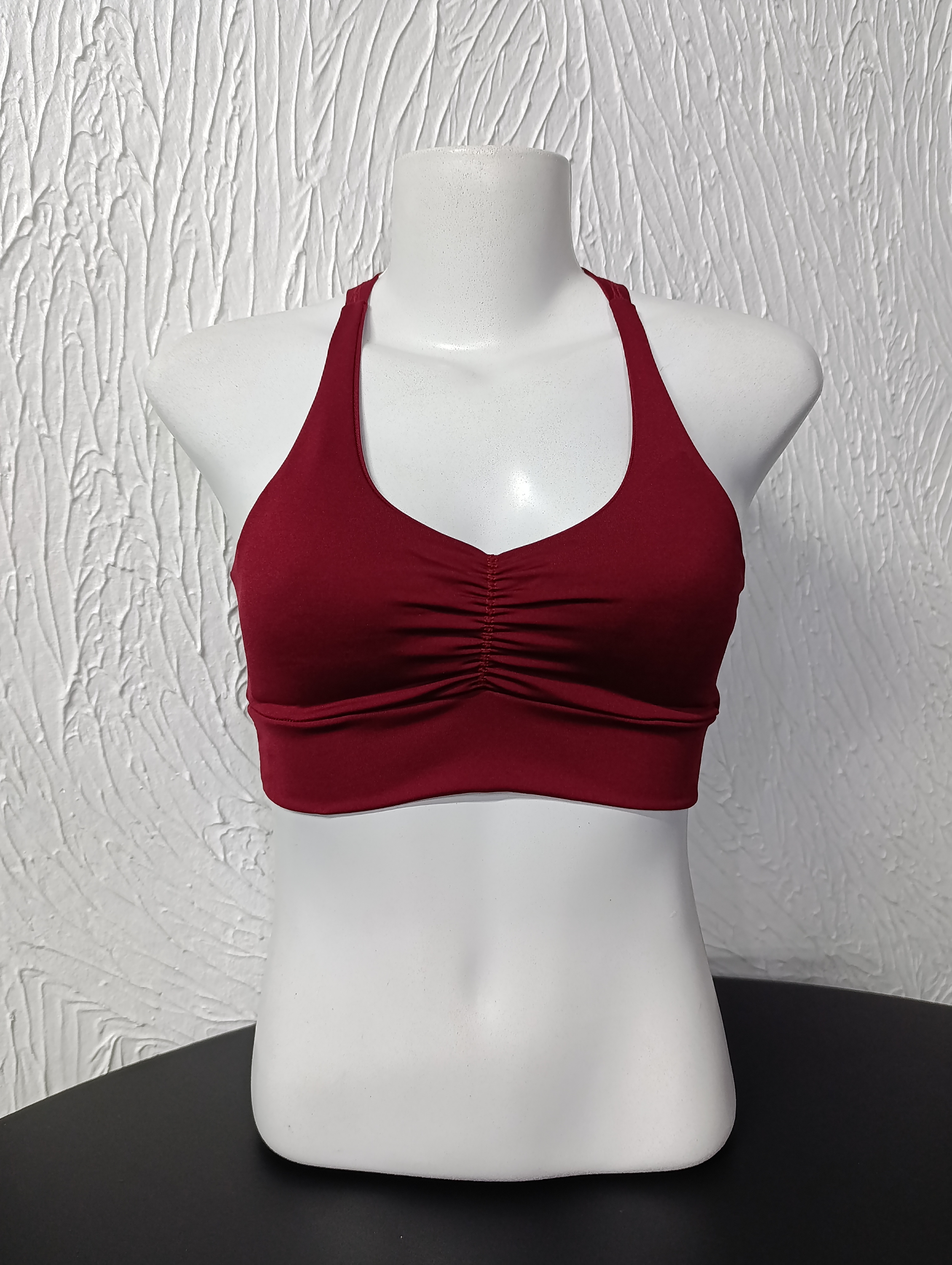 Top P com bojo Franzido Vinho PROMOÇÃO