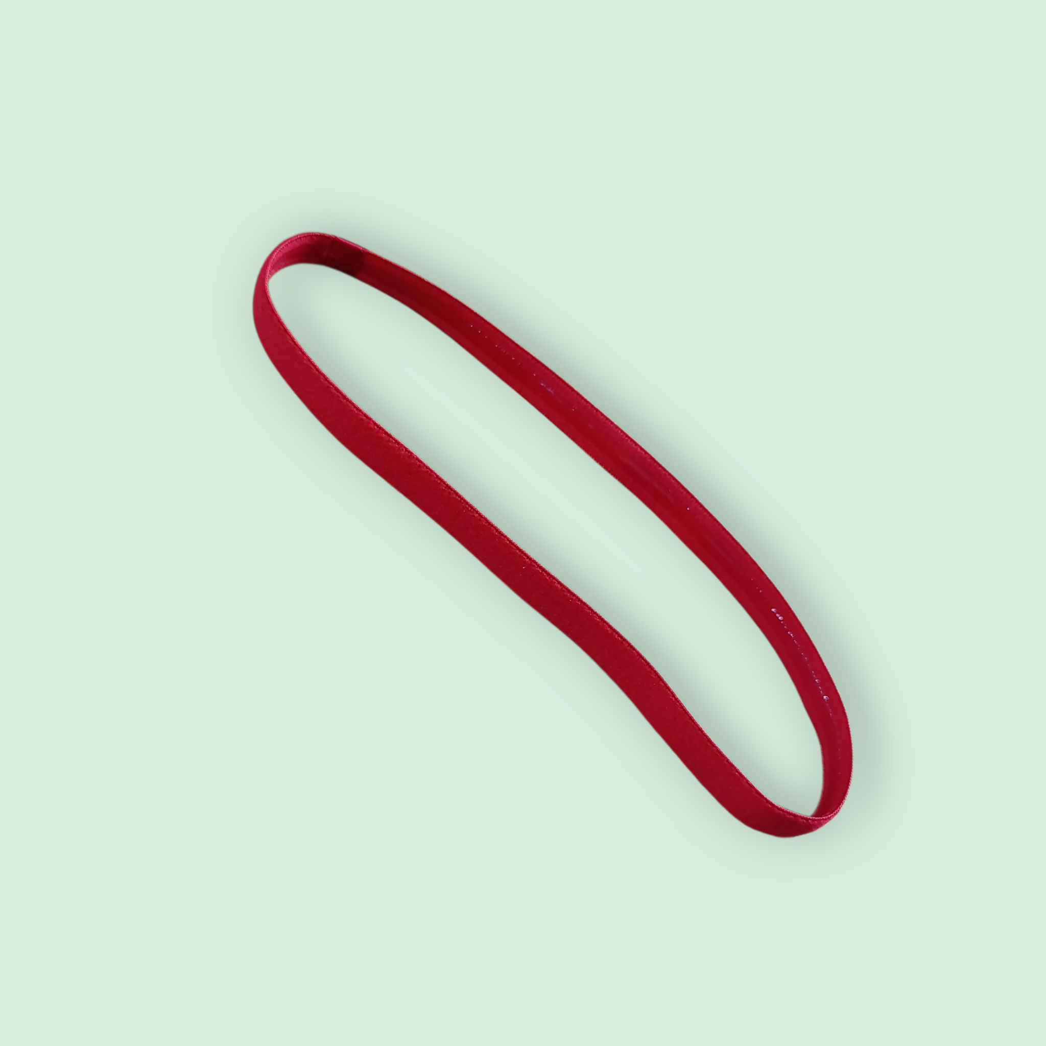 Faixa para cabelo com silicone VERMELHO