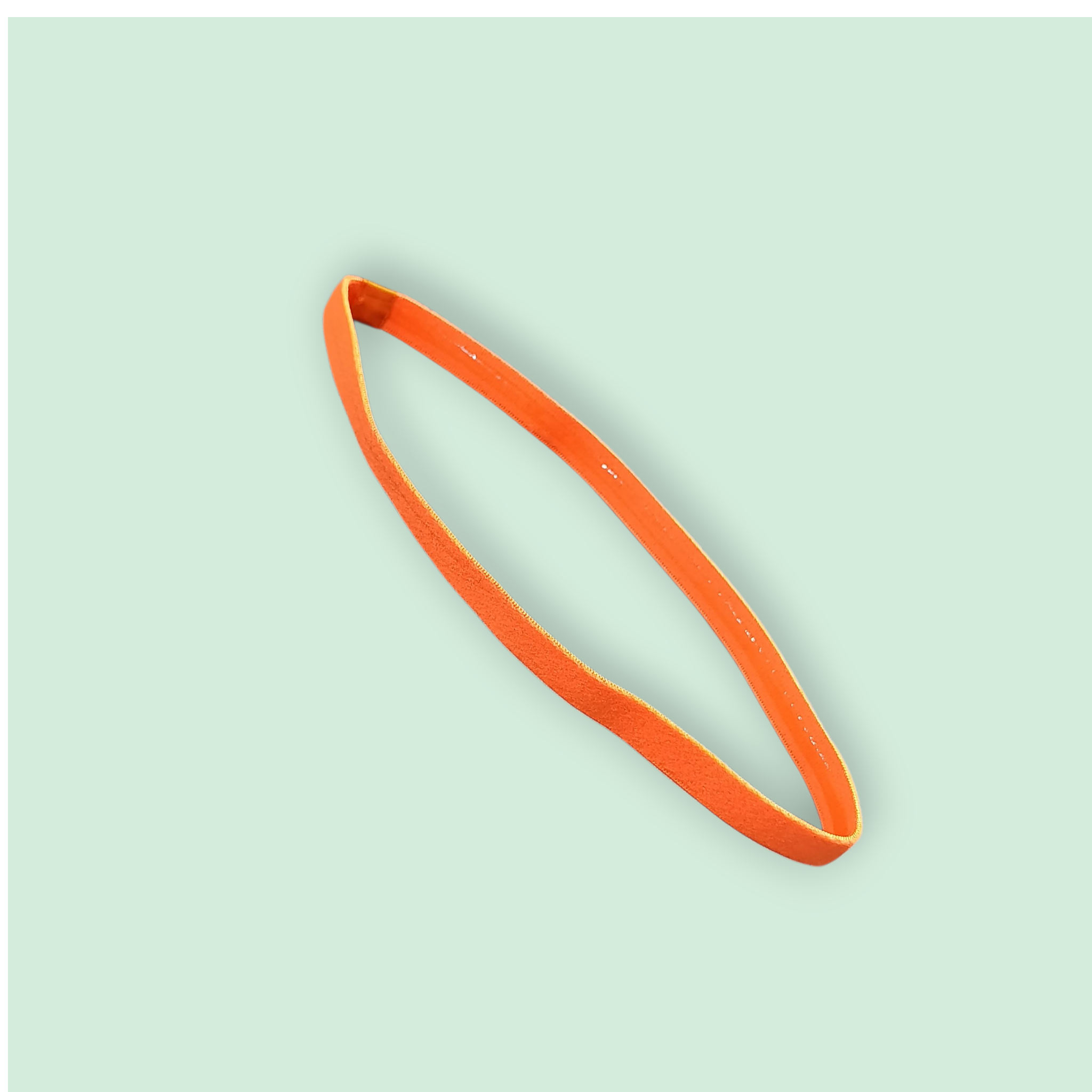 Faixa para cabelo com silicone LARANJA 🧡