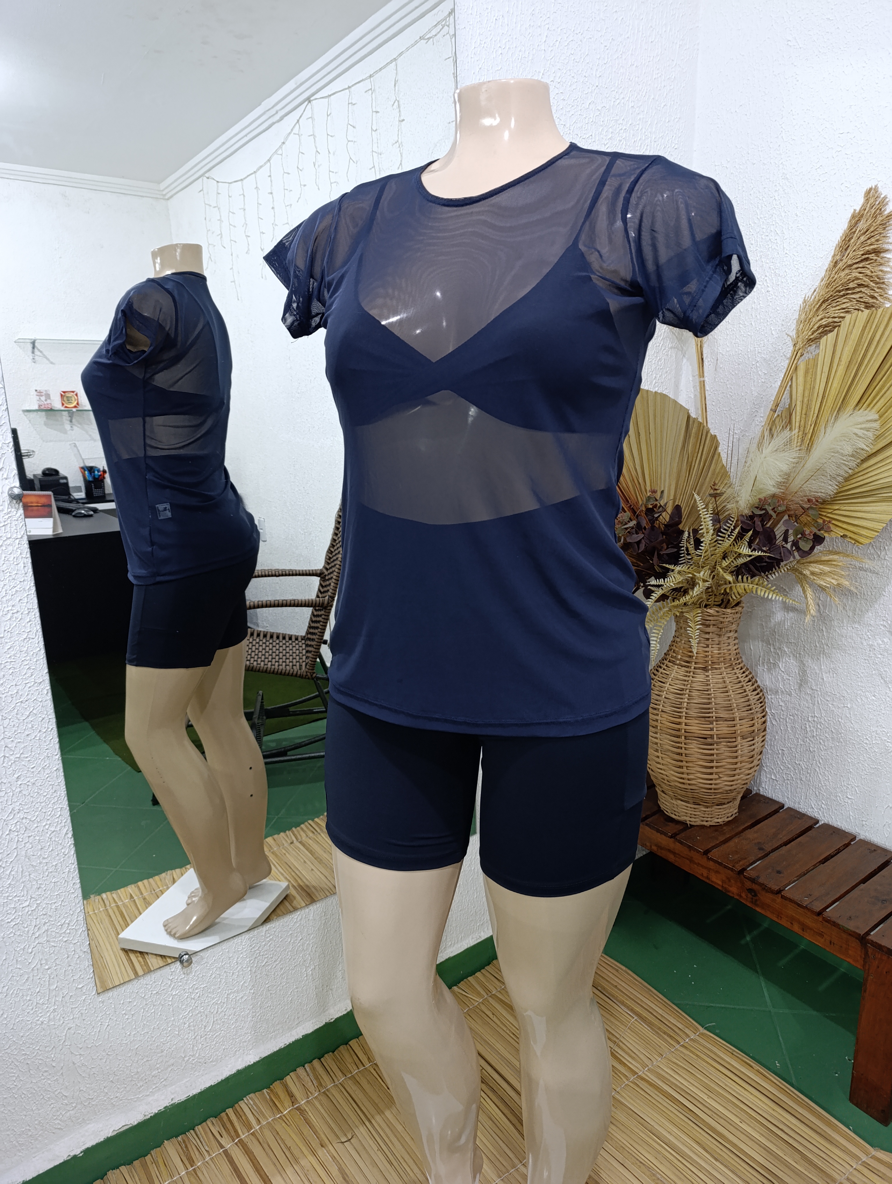 Blusa G tule MARINHO