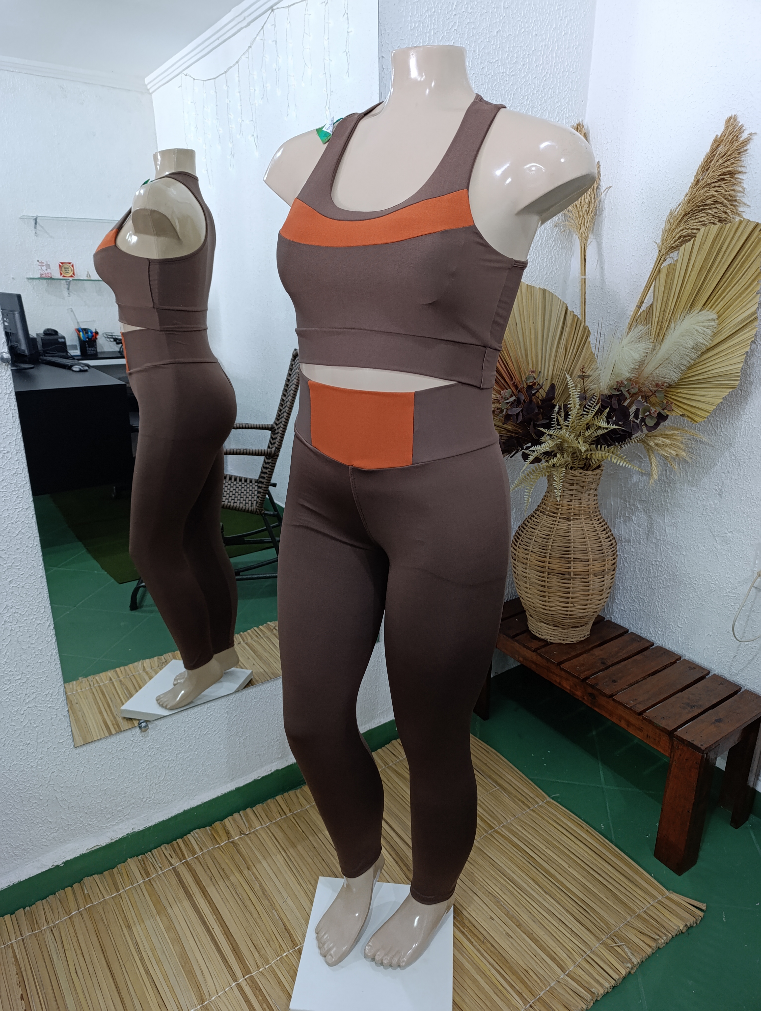 Conjunto de Calça GG G2 forrado MARROM com telha