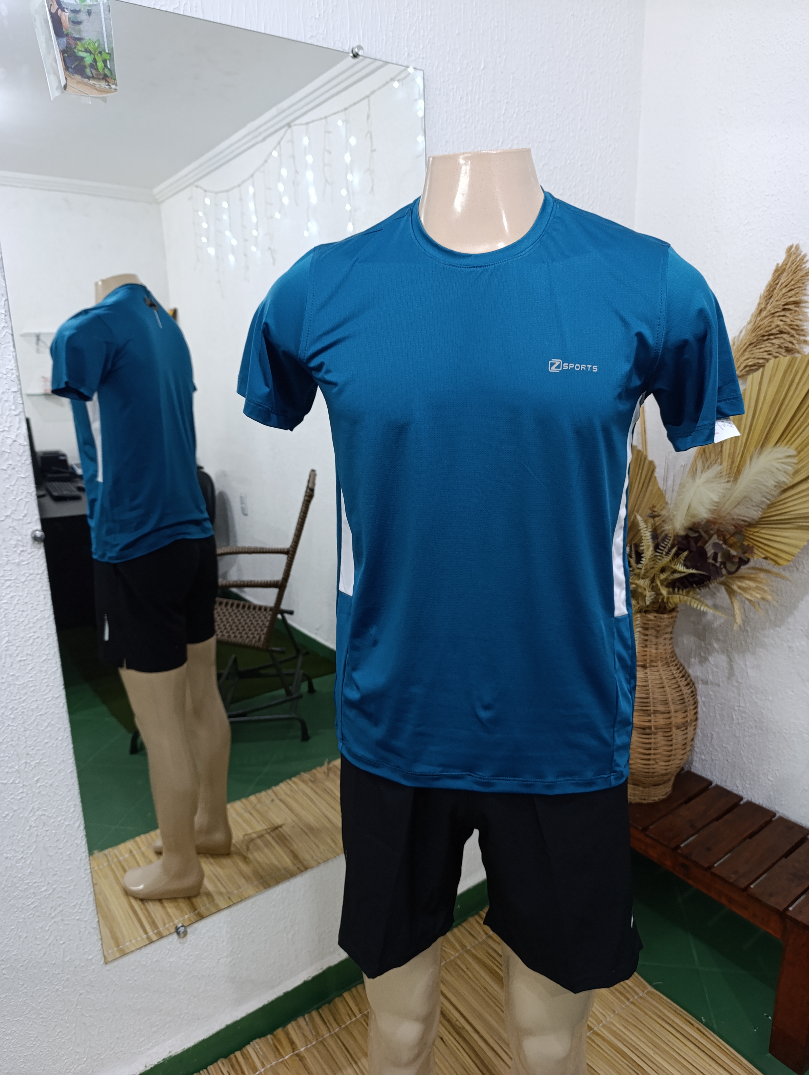 Camisa P Poliamida CITY na cor Azul Petróleo