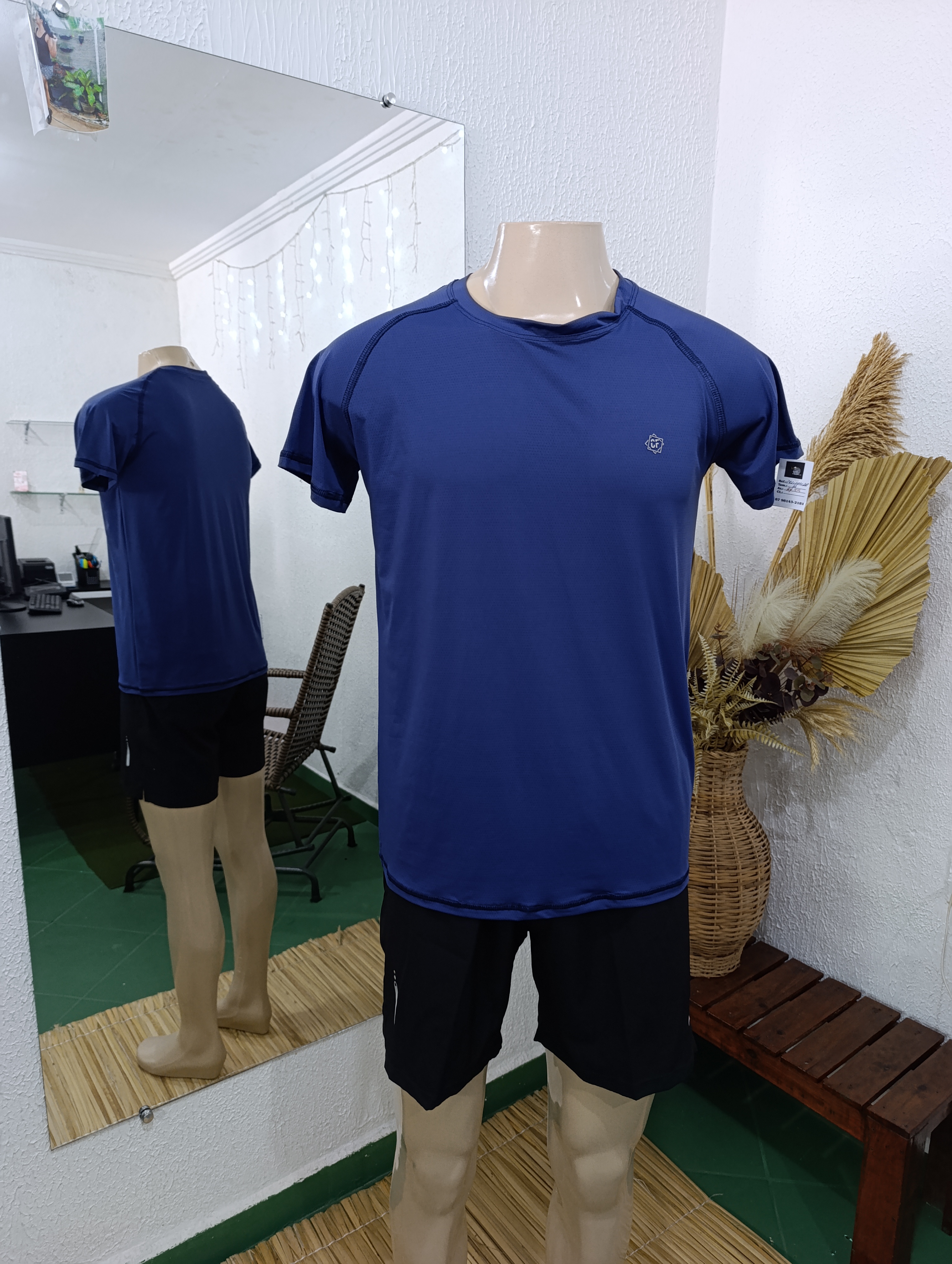 Camisa M POLIAMIDA LISA MARINHO