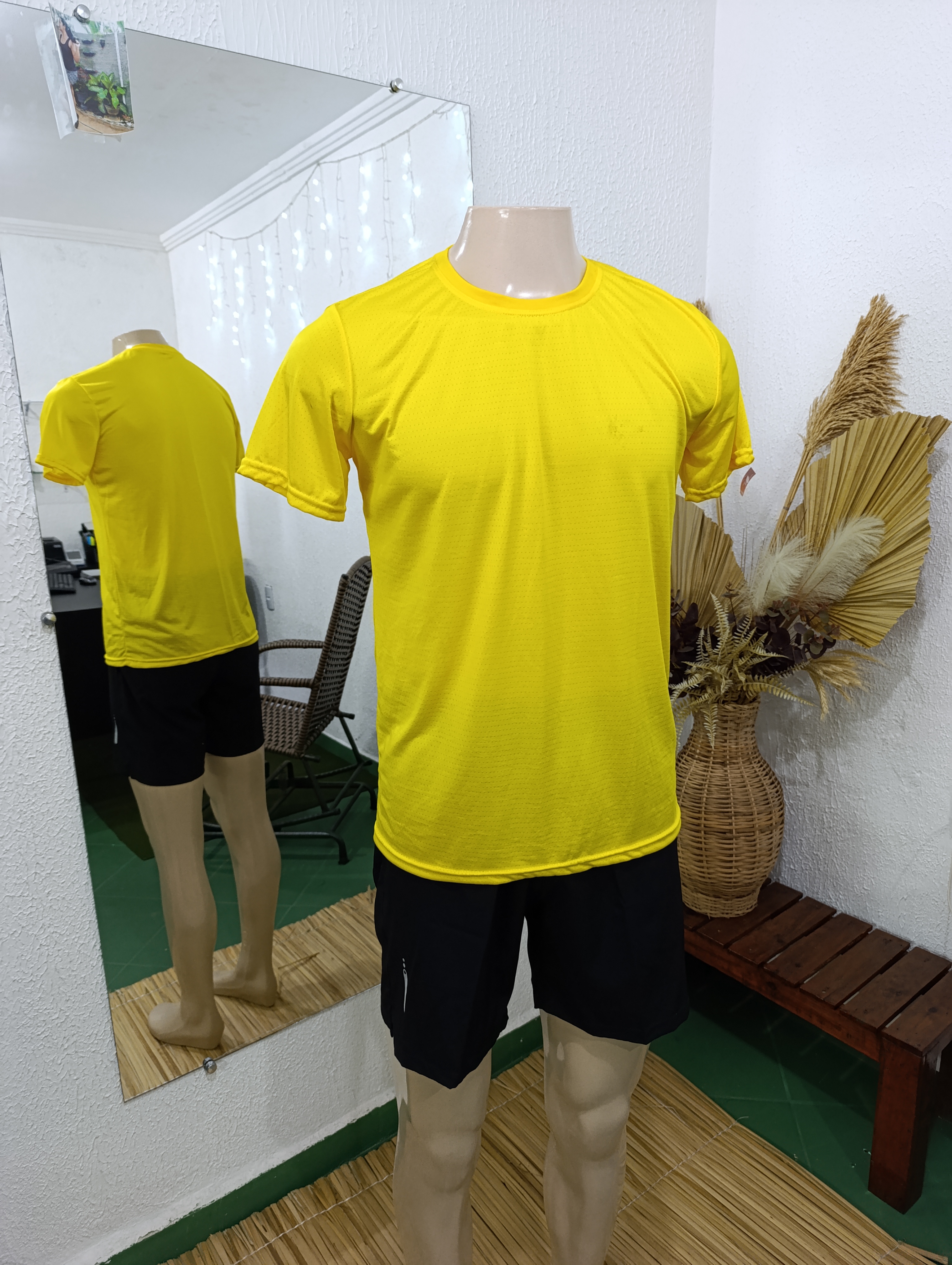 Camisa M Dryfit furadinho AMARELO Promoção