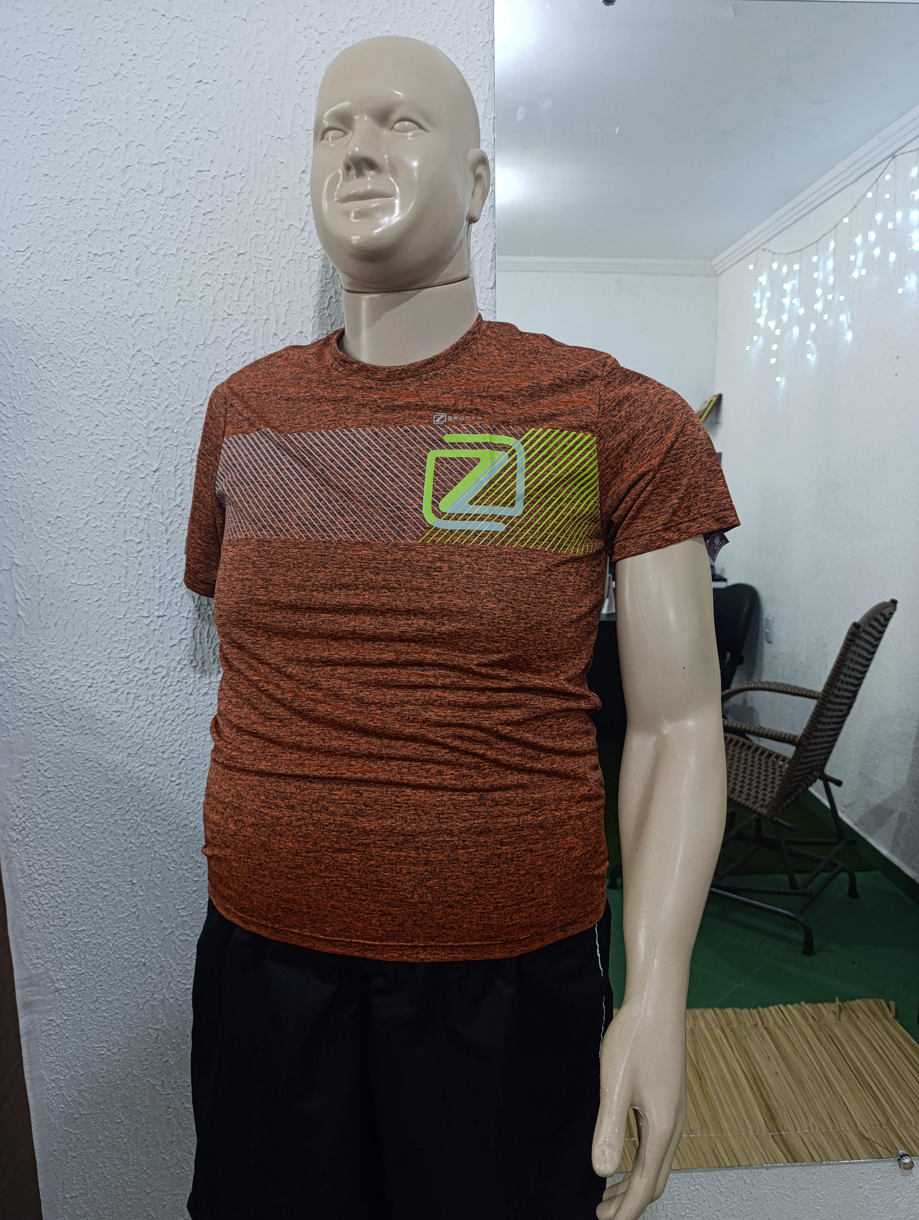 Camisa G1 DRYFIT laranja mesclado