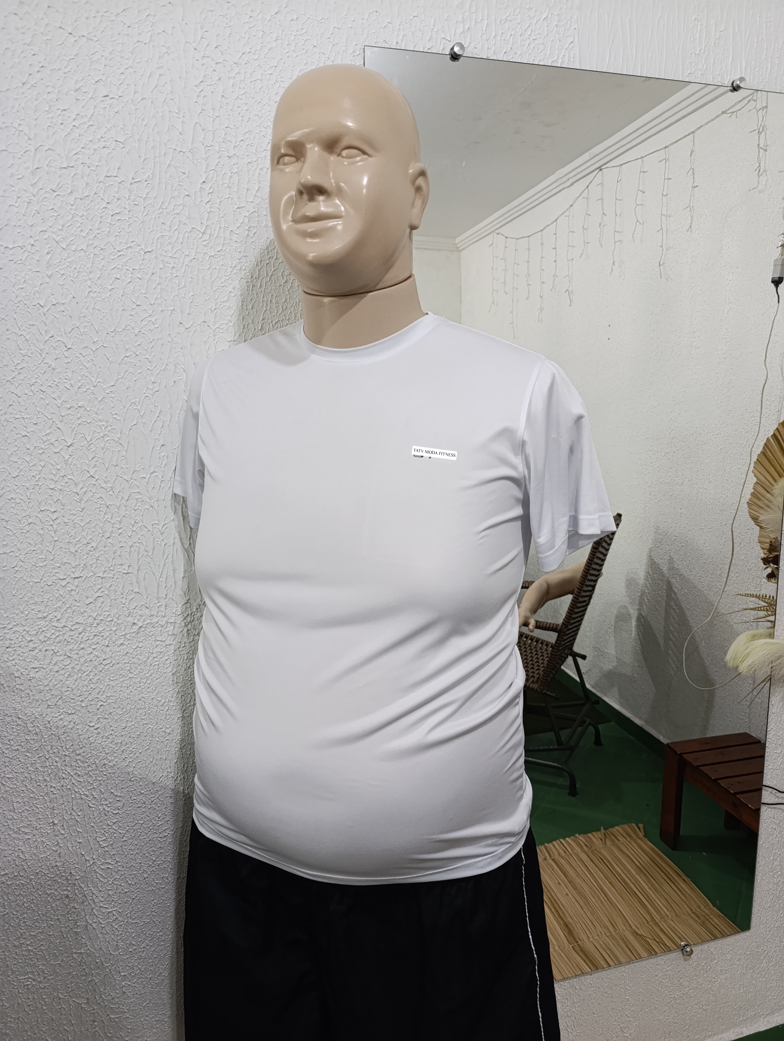 Camisa G1 DRYFIT toda BRANCA