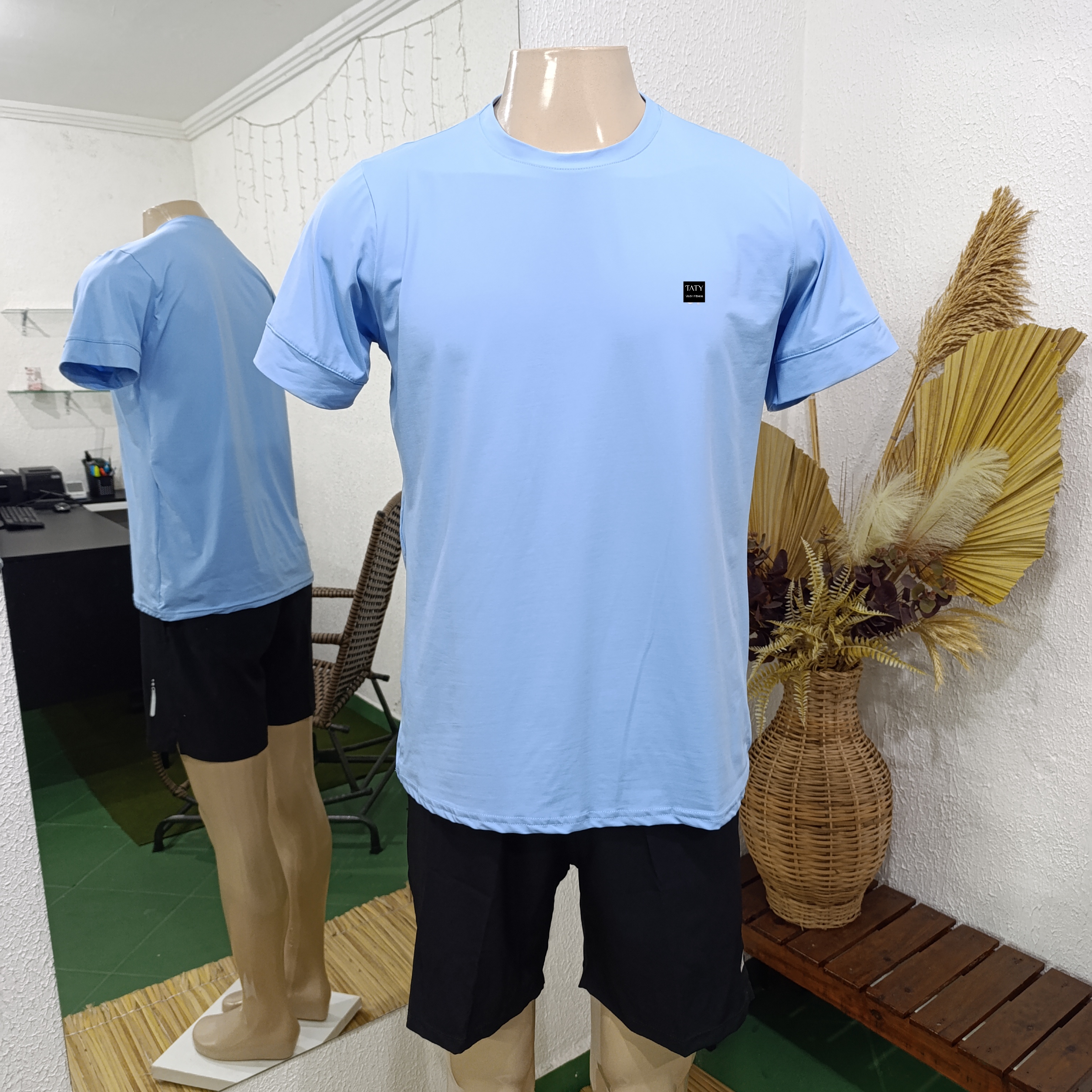 Camisa G POLIAMIDA lisa AZUL CLARO