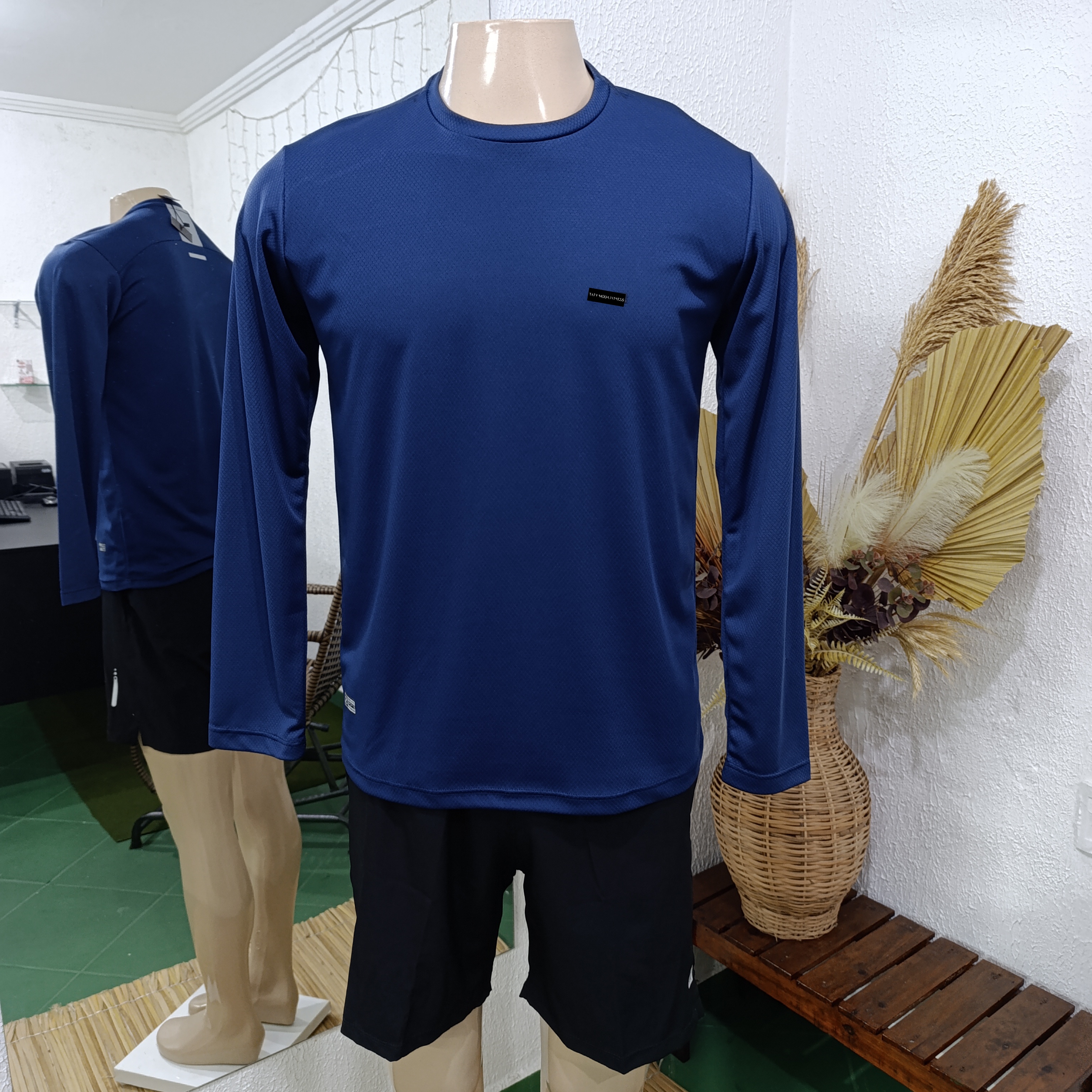 Camisa M DRYFIT manga longa MARINHO