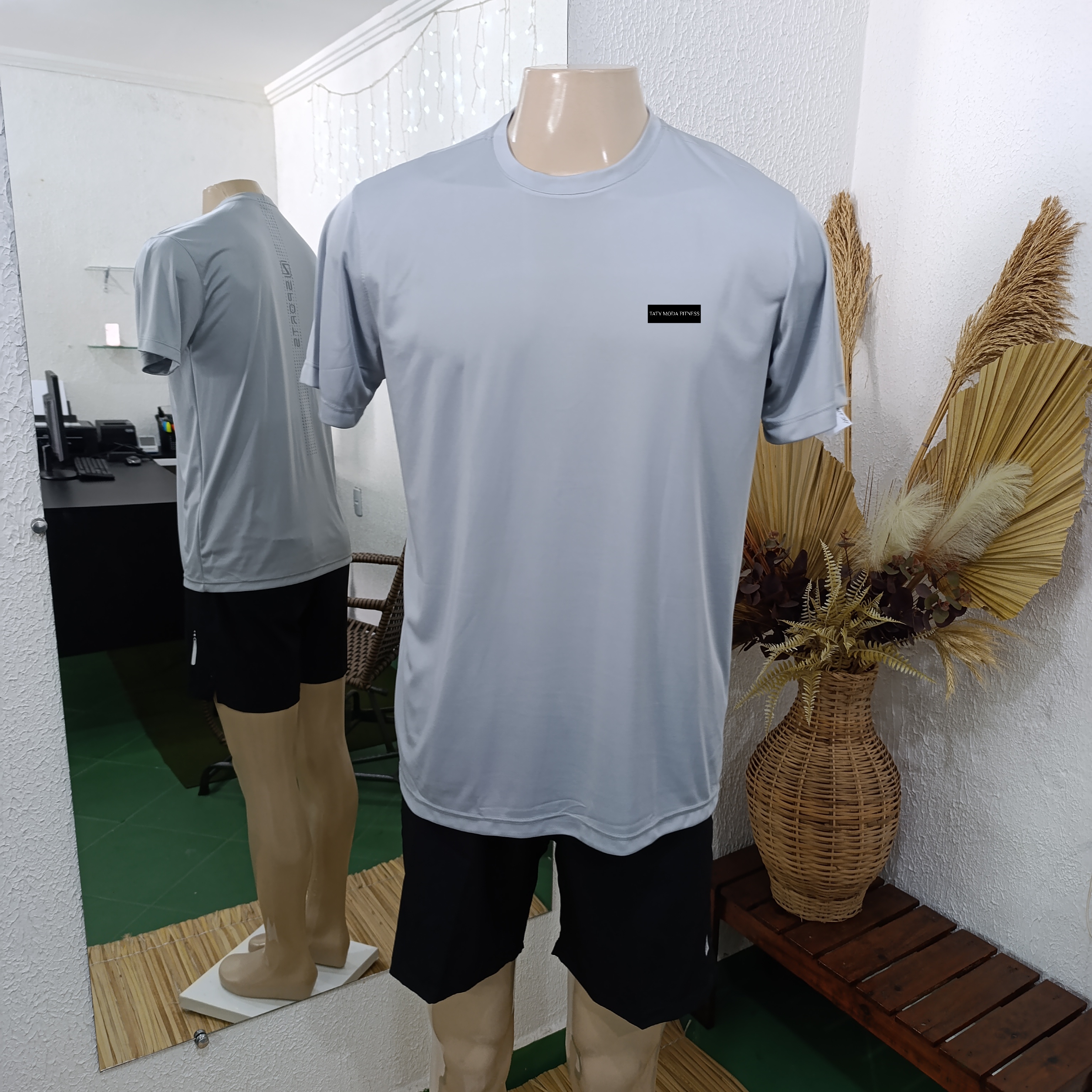 Camisa G Sport Dry cor cinza claro