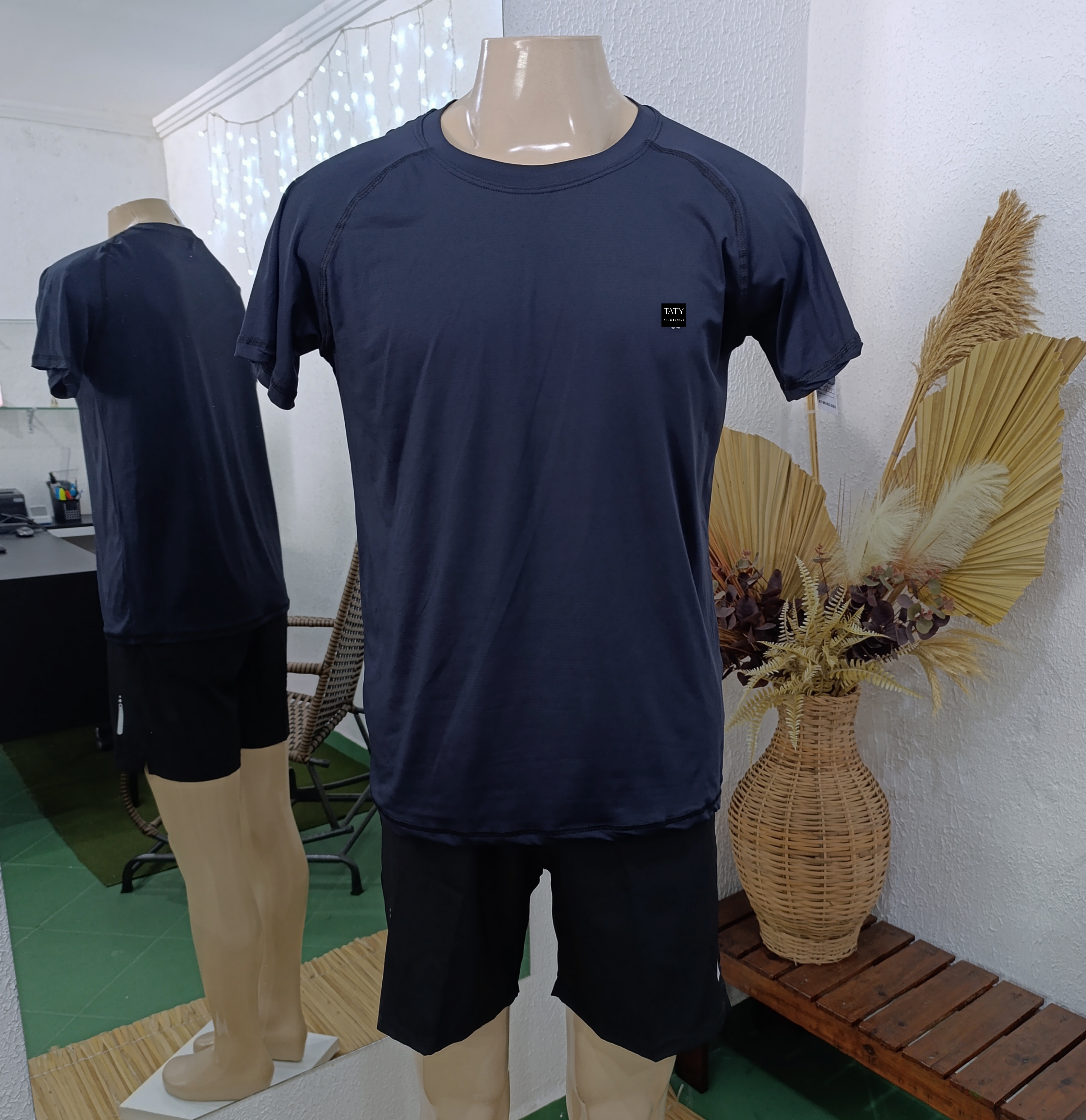 Camisa G POLIAMIDA furinho toda PRETA