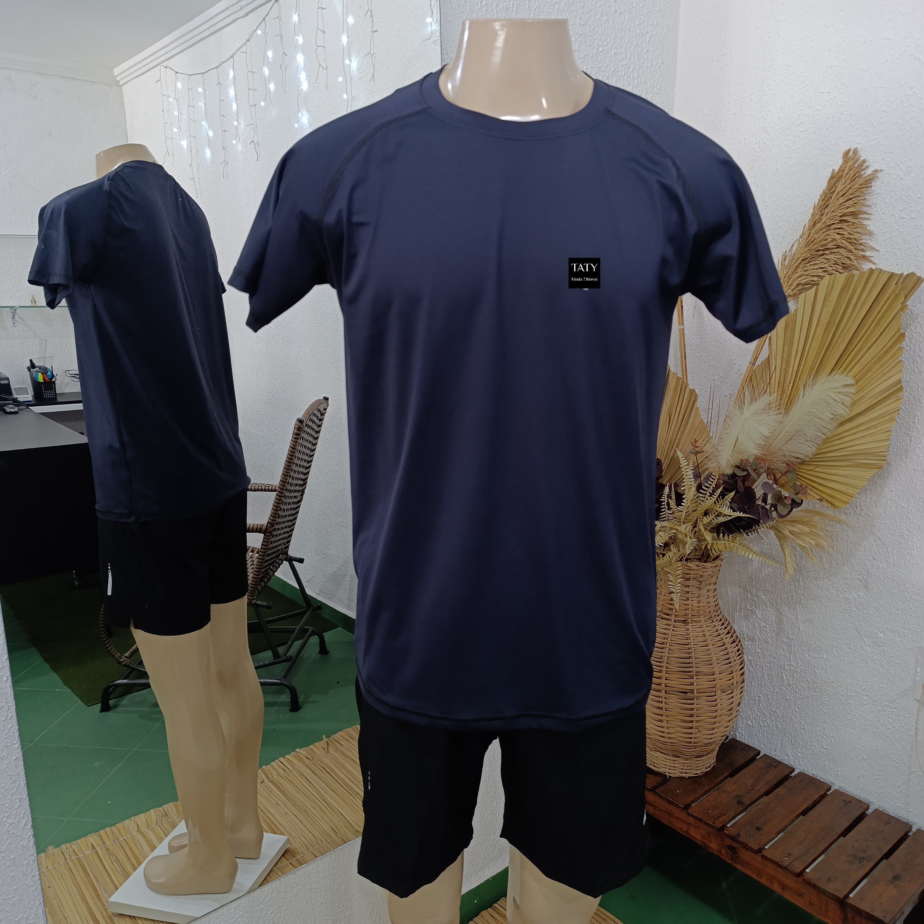 Camisa G POLIAMIDA lisa toda PRETA