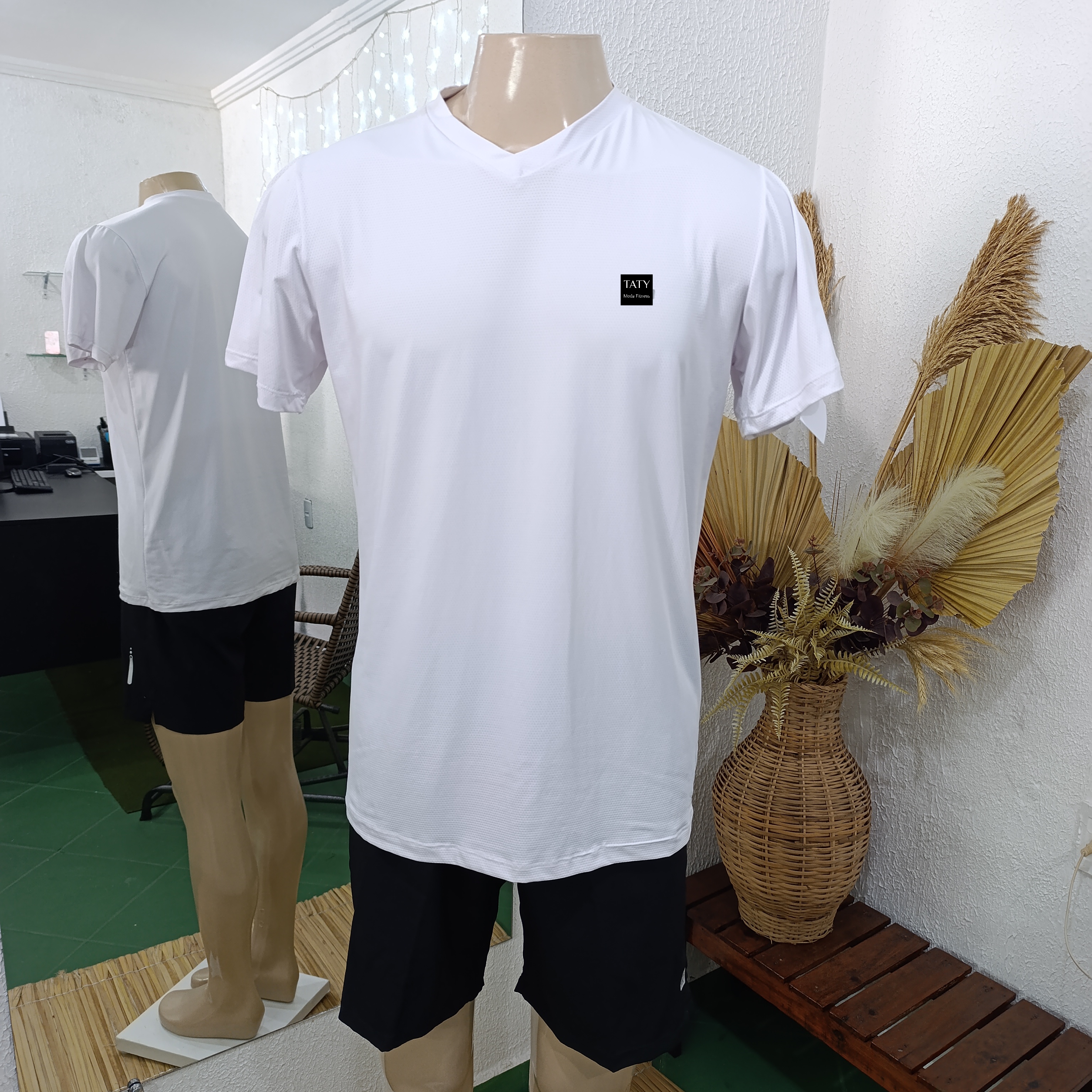 Camisa G POLIAMIDA furadinho cor BRANCA