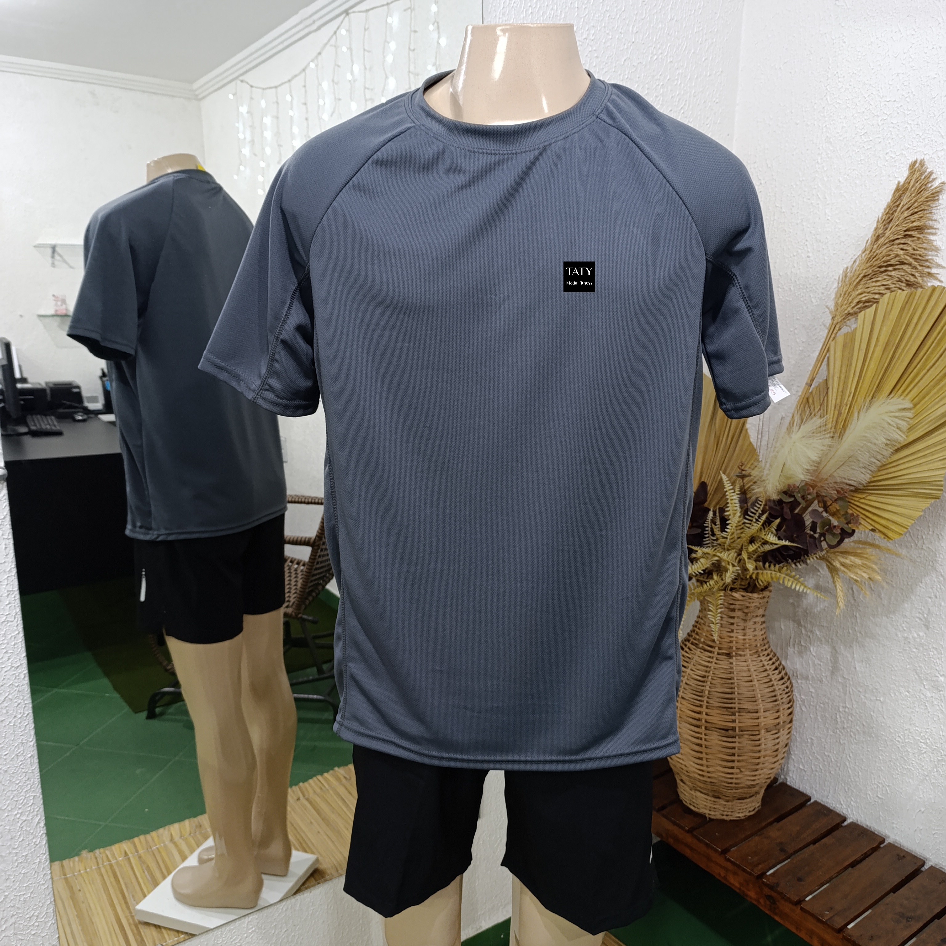 Camisa GG Dryfit cor Grafite