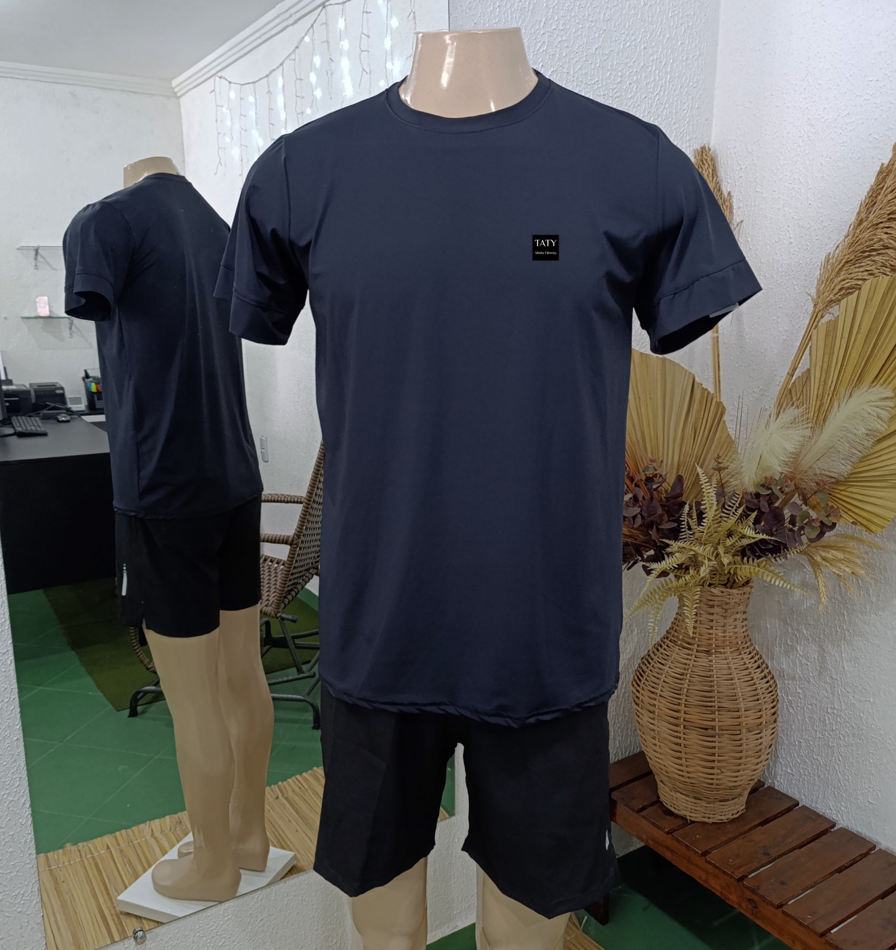 Camisa GG POLIAMIDA lisa PRETA