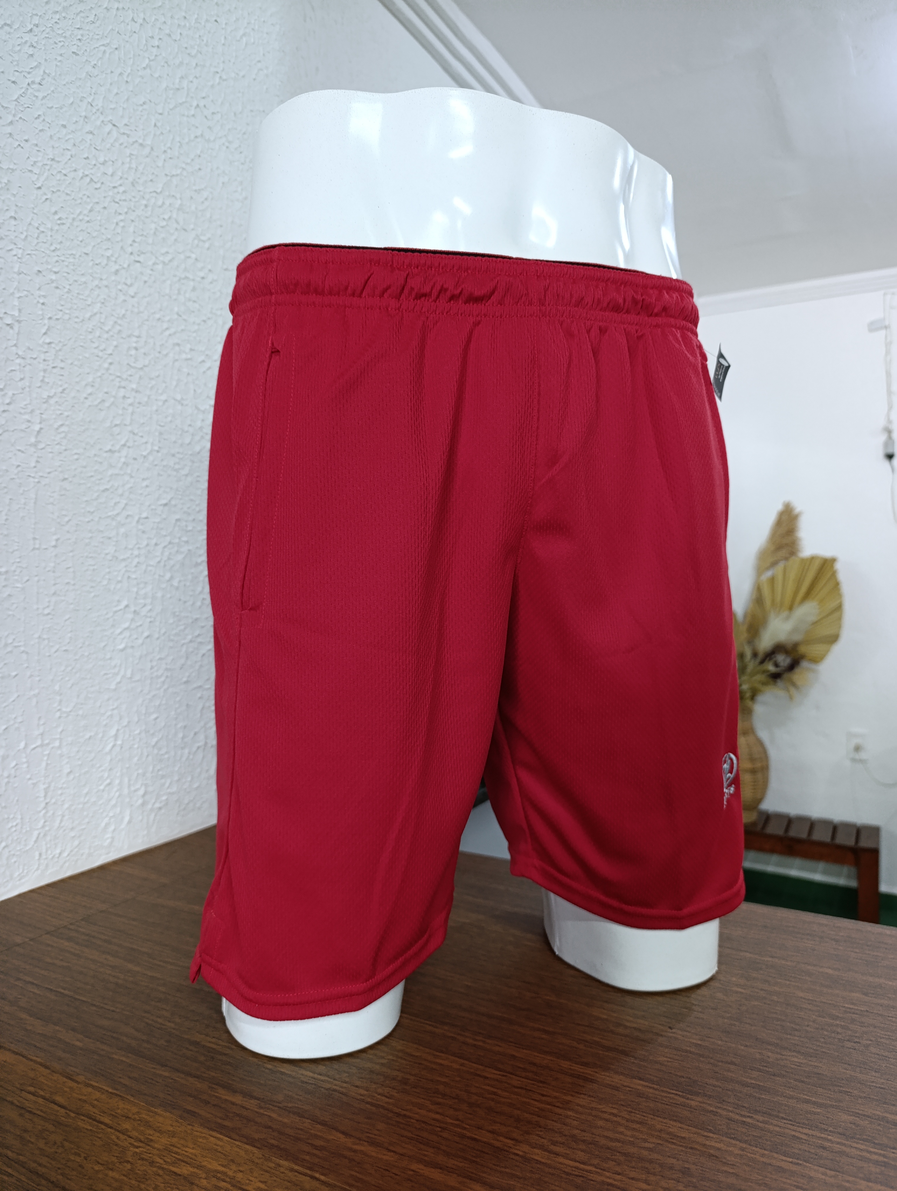 Short Masculino M Dryfit cor VERMELHA